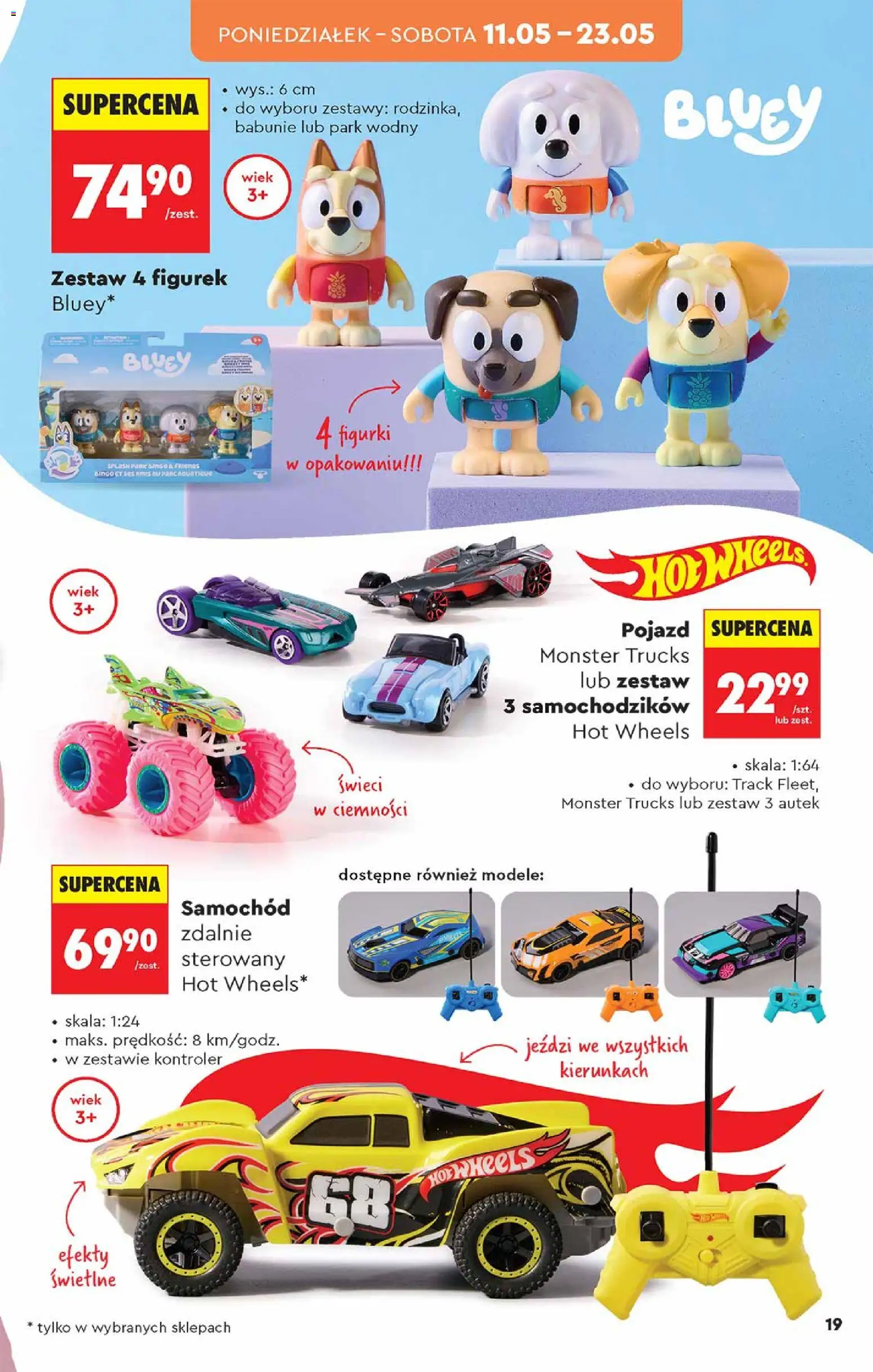 Biedronka gazetka - Hity i inspiracje od 09.05.2026 | Strona: 19 | Produkty: Figurki, Samochód zdalnie sterowany, Kontroler