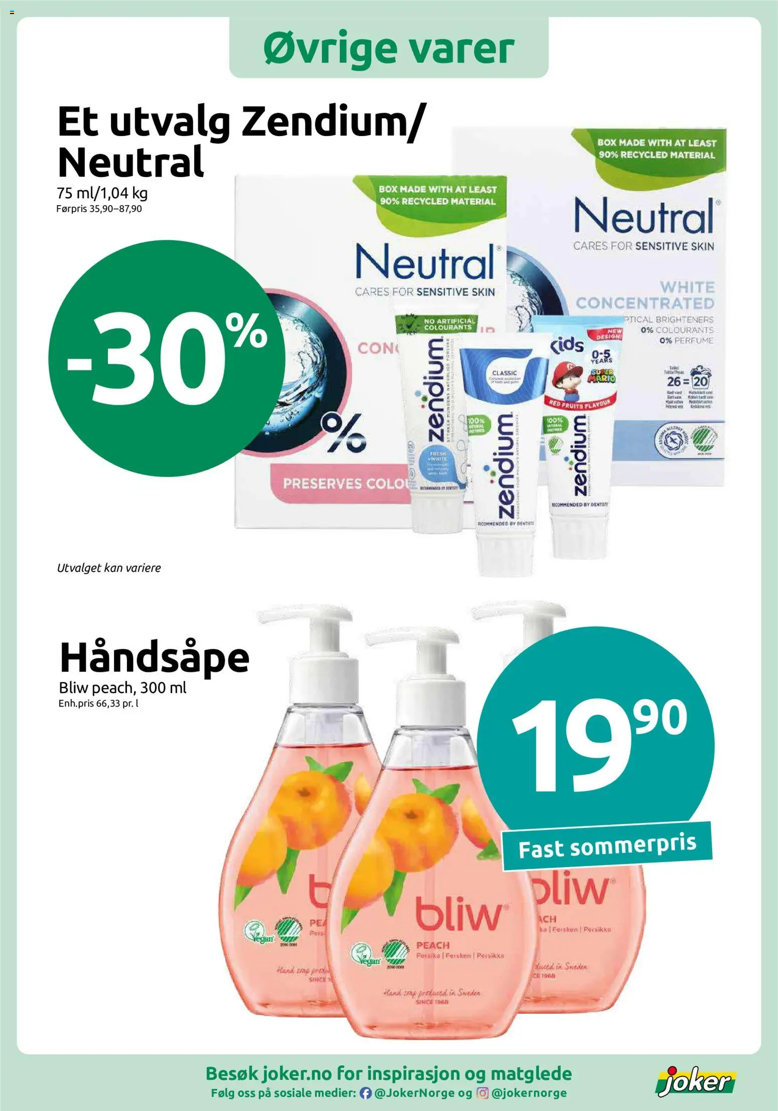 {H1} | Side: 10 | Produkter: Håndsåpe, Fersken