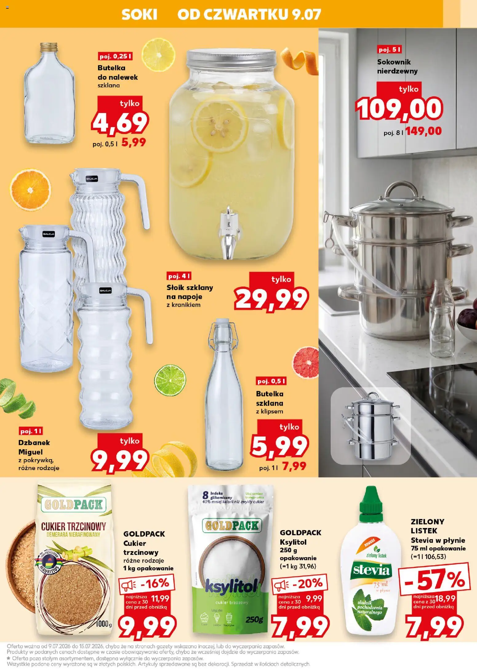 Kaufland Polsko leták - Kochamy przetwory od 09.07.2026 | Strana: 21 | Produkty: Stevia