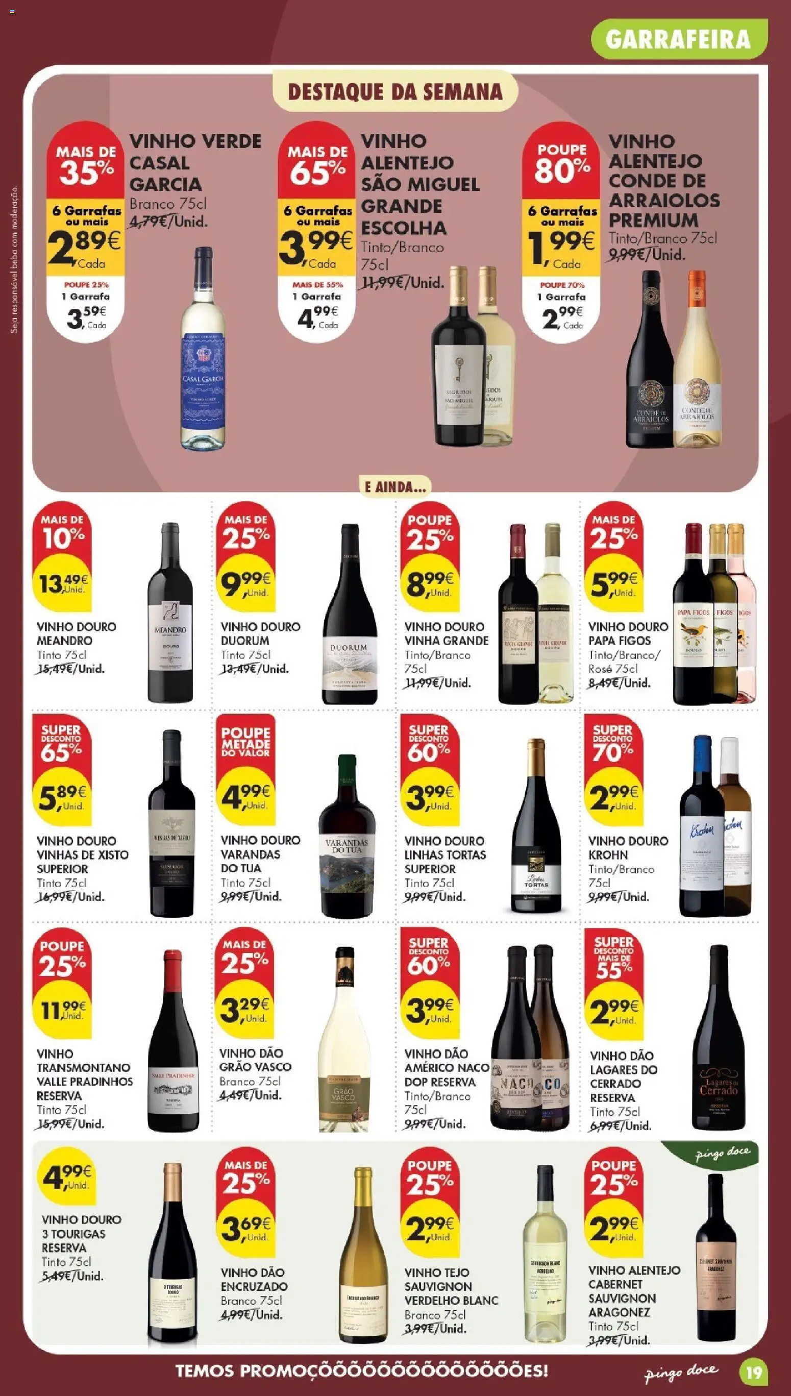 Pingo Doce Poupe Esta Semana Lojas Grandes │ válido de 29/09/2026 | Página: 19 | Produtos: Figos, Papa, Vinho