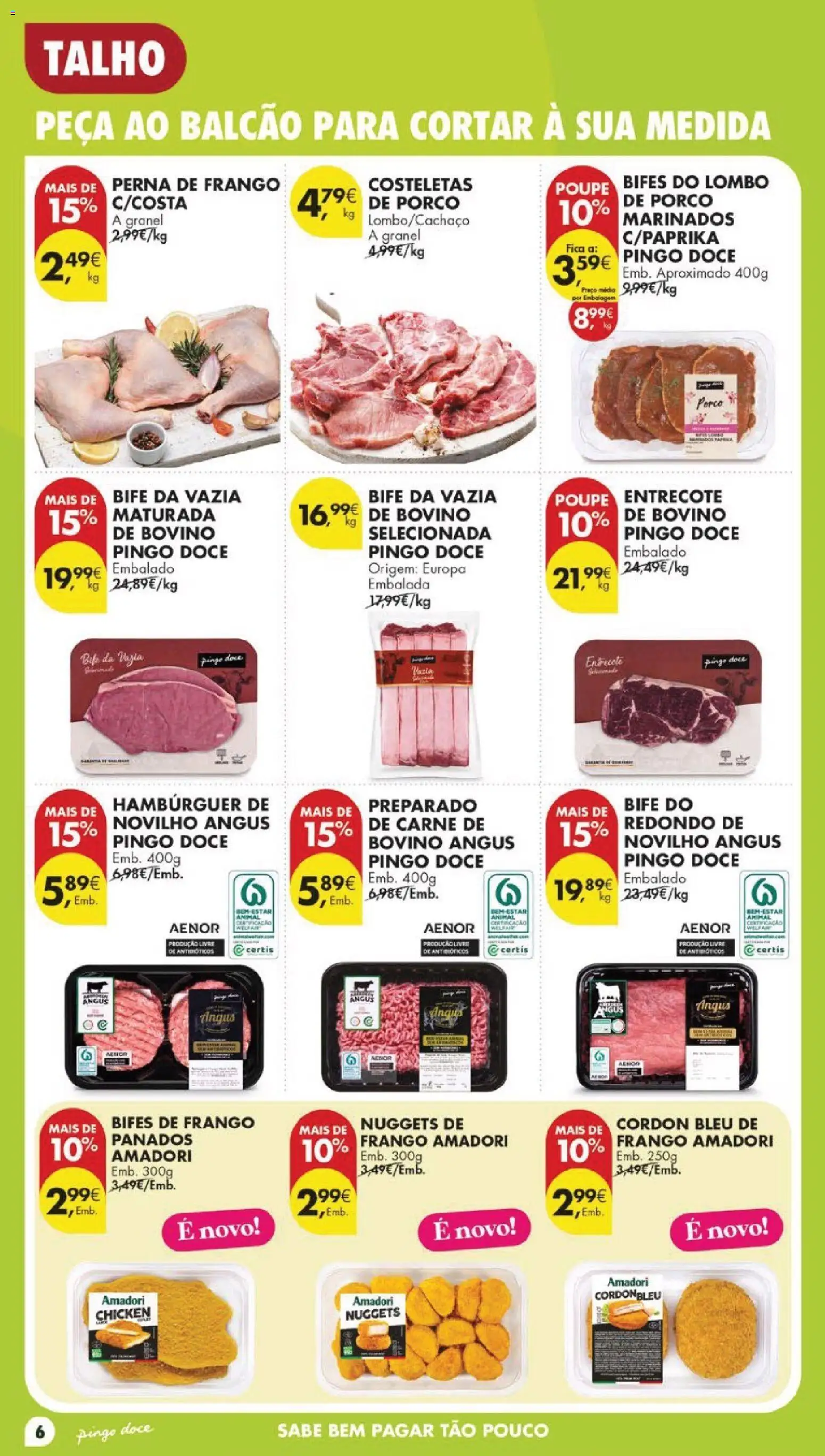 Pingo Doce Poupe Esta Semana Lojas Grandes │ válido de 22/09/2026 | Página: 6 | Produtos: Hambúrguer, Lombo, Nuggets, Panados