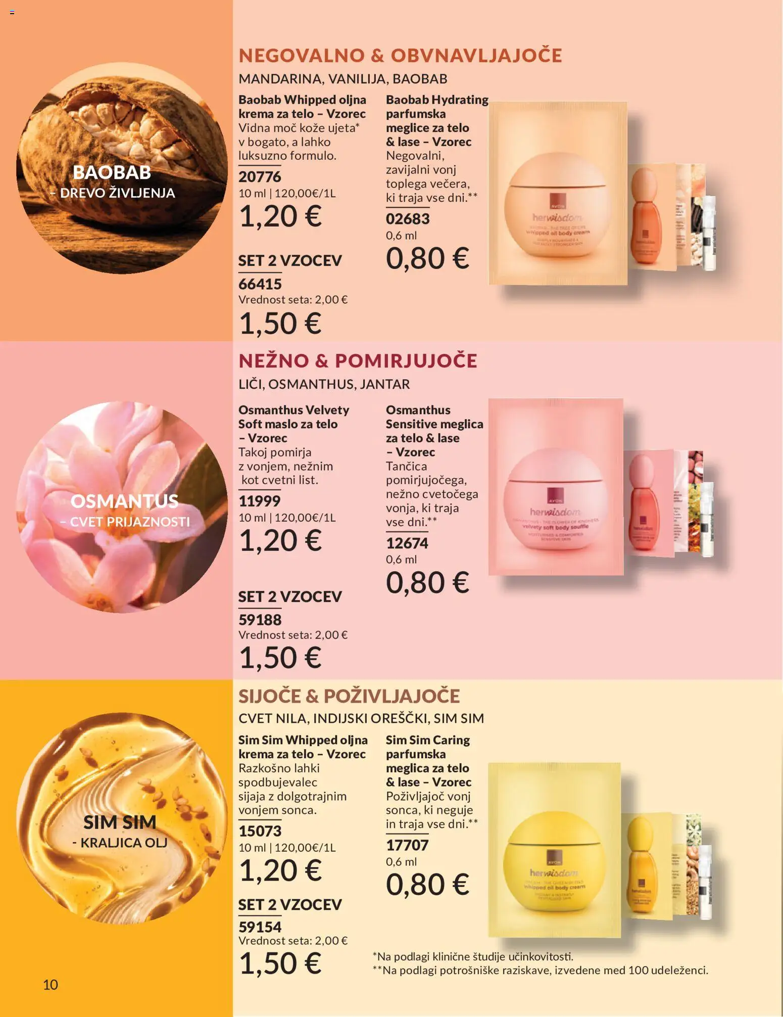 Novi Avon katalog ponudbe – veljaven od 01.08.2026 | Stran: 10 | Izdelki: Med, Krema, Maslo, Krema za telo