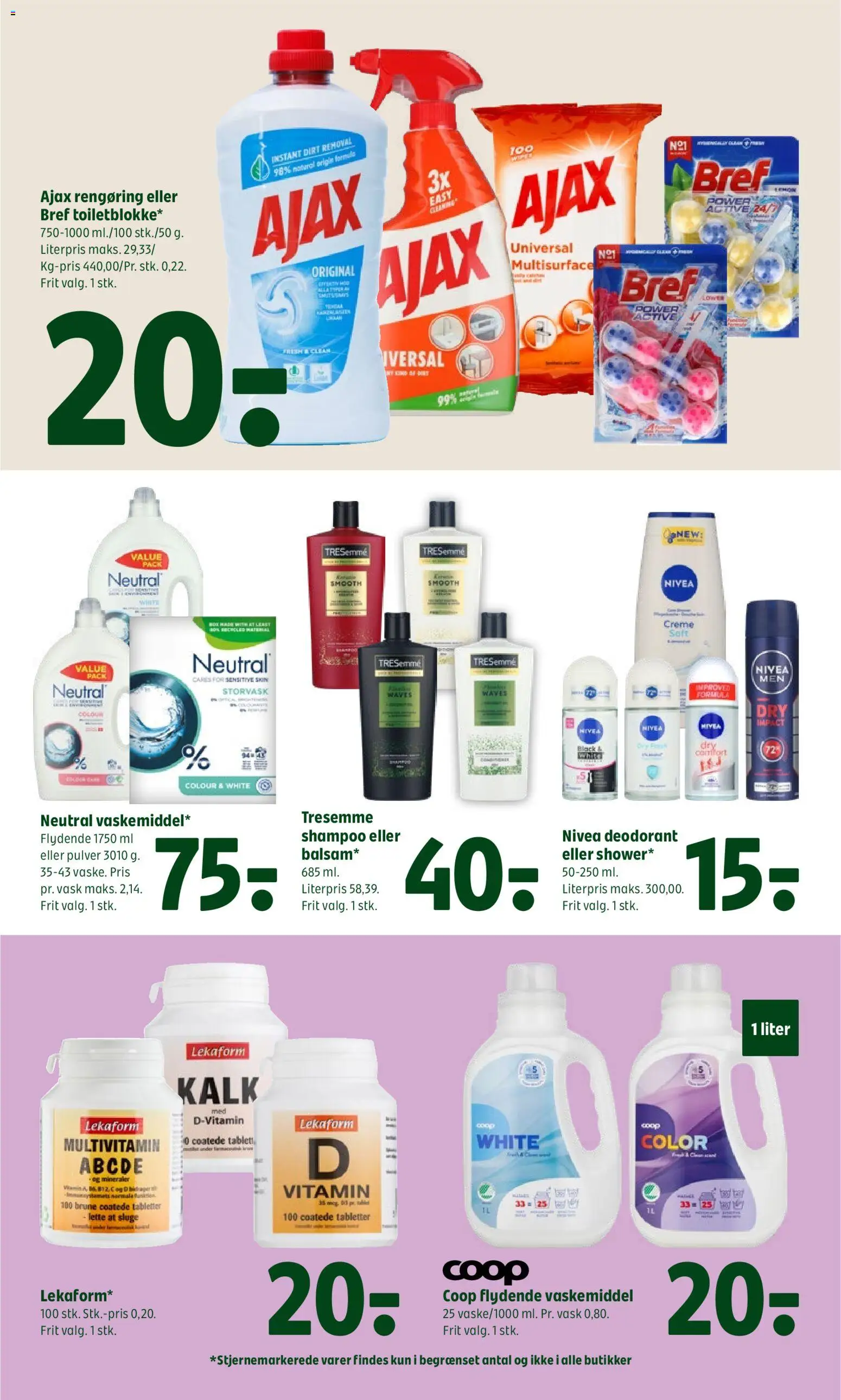 Coop 365 tilbudsavis – gyldig fra 23/07/2026 | Side: 23 | Produkter: Shampoo, Creme, Deodorant