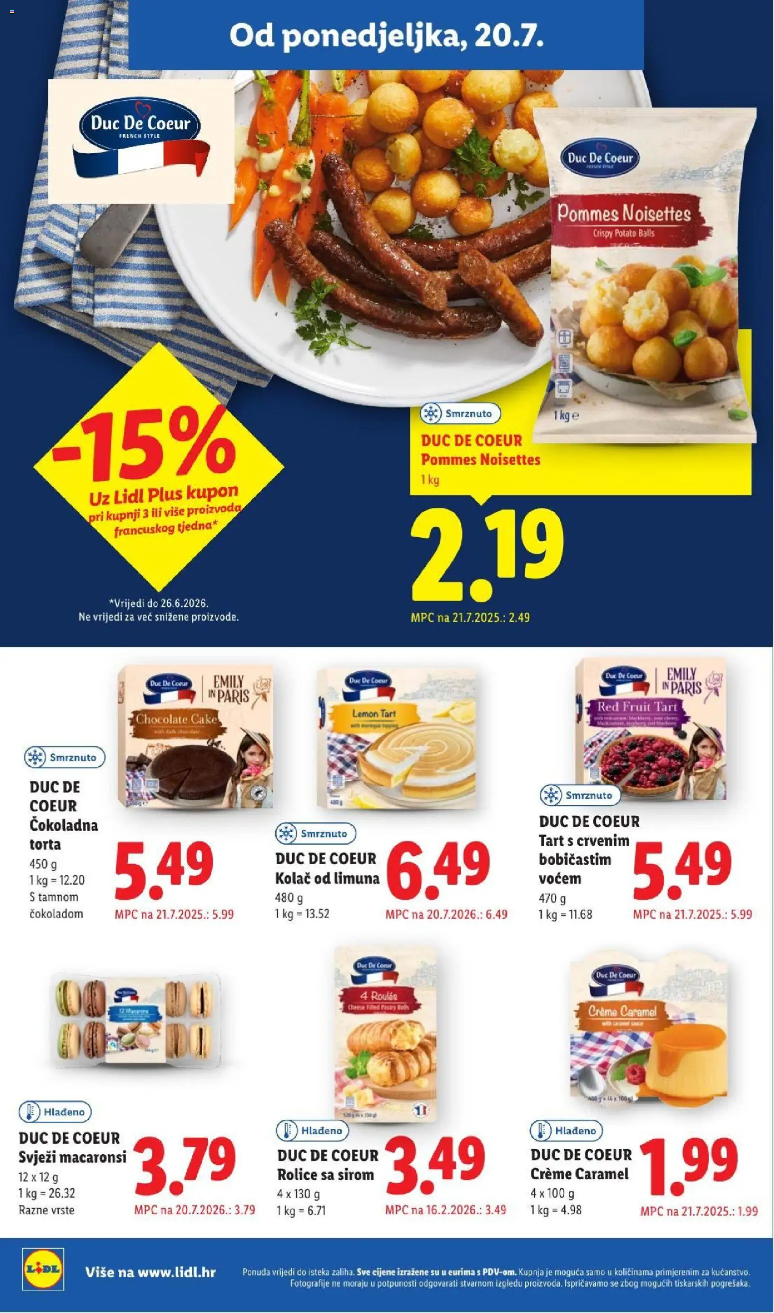Lidl katalog | vrijedi od 20.07.2026 | Stranica: 12 | Proizvodi: Kolac, Torta