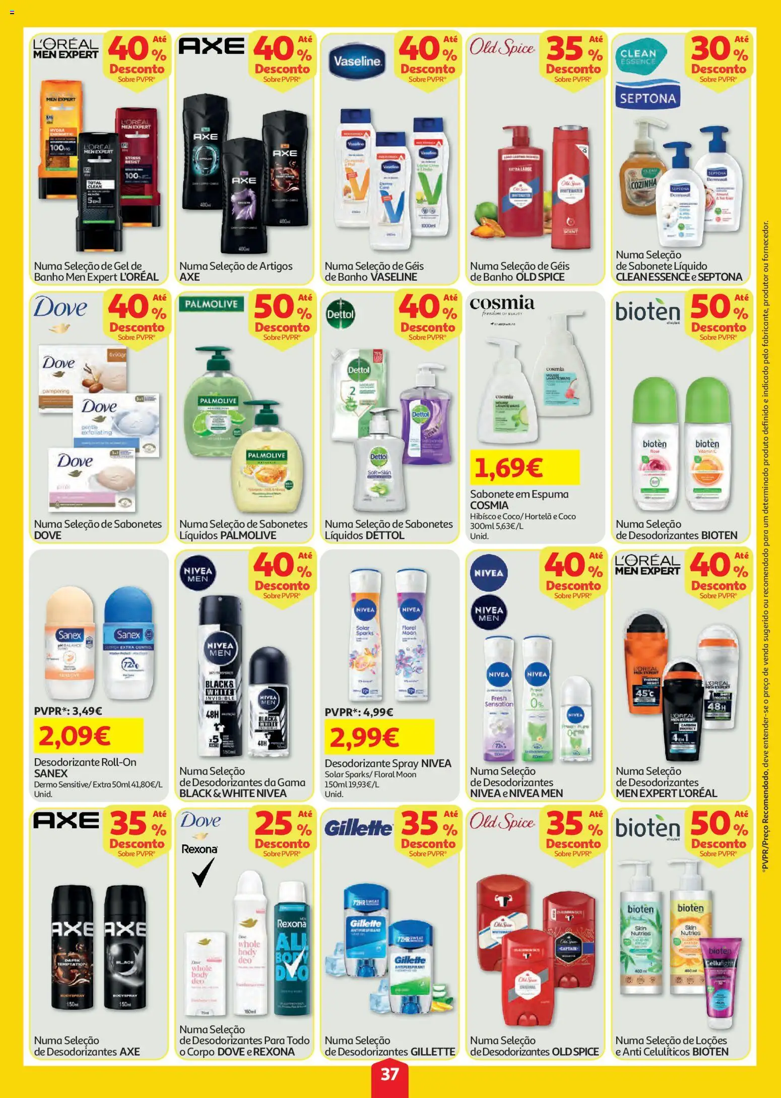Auchan folheto │ válido de 23/07/2026 | Página: 37 | Produtos: Sabonete líquido, Desodorizante, Sabonete, Banho