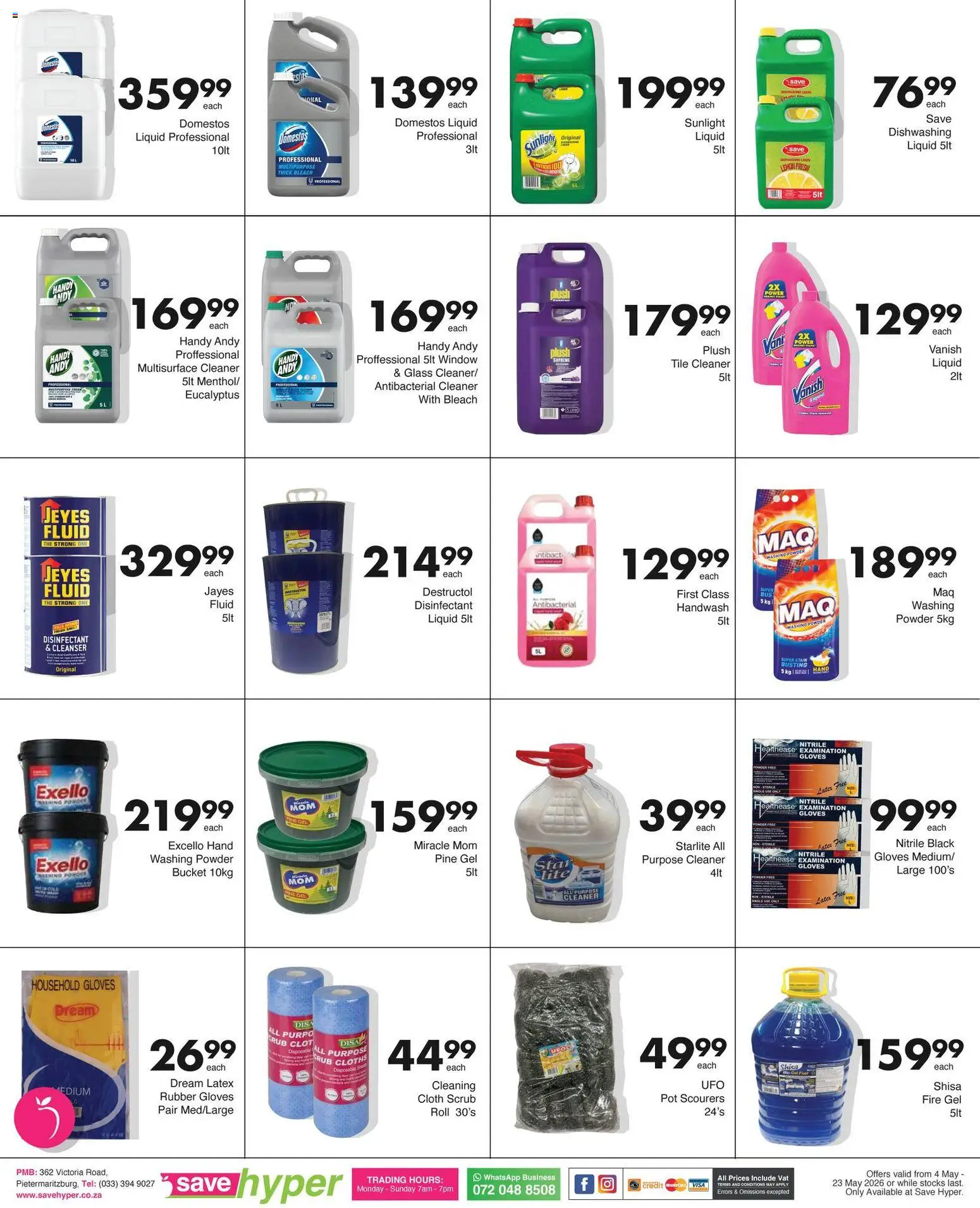 New Save catalogue – valid from 04.05.2026 | Page: 25 | Products: Washing powder, Lemon, Peach, Scrub