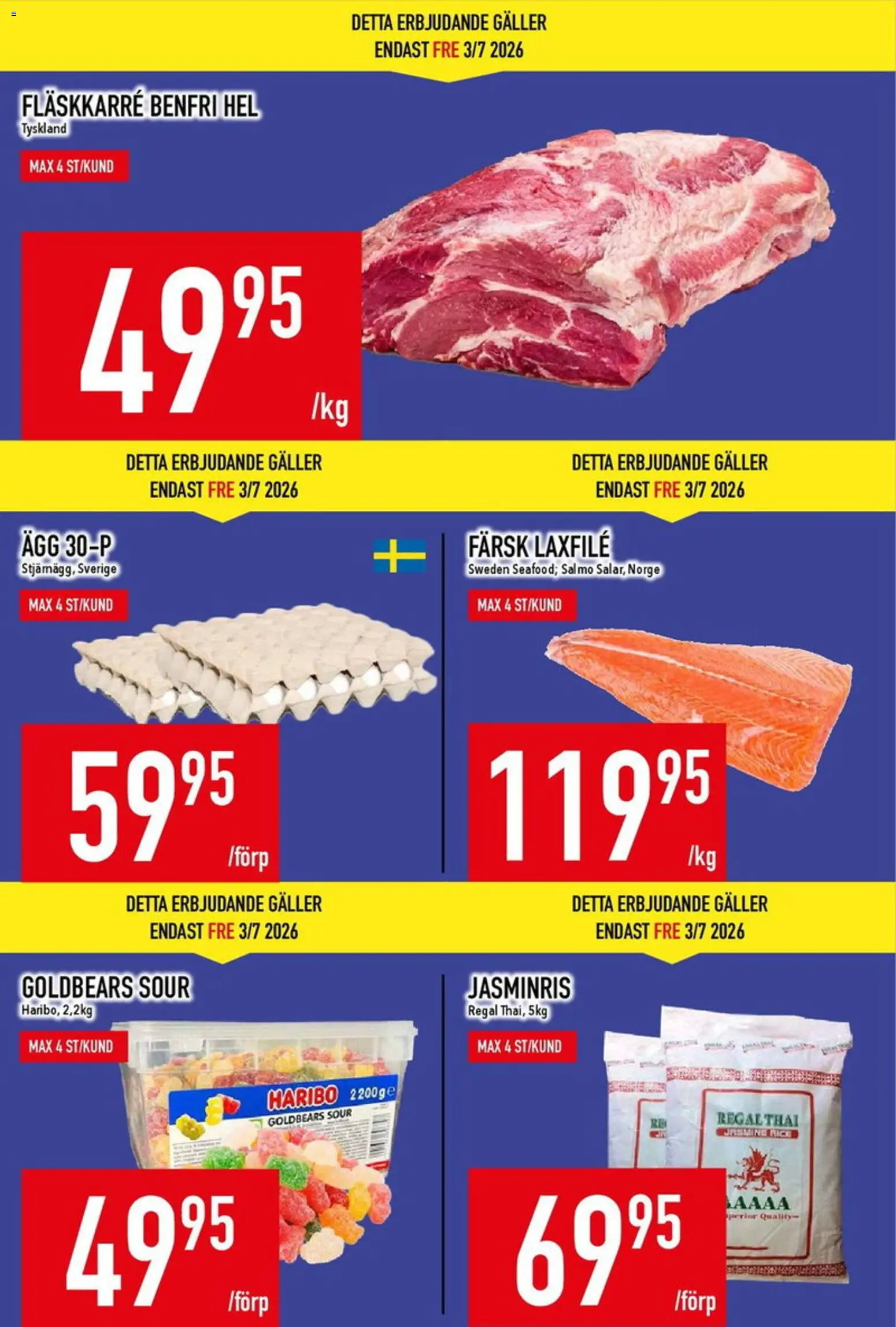 Matdax reklamblad aktuell från 29/06/2026 | Sida: 4 | Produkter: Galler, Ägg