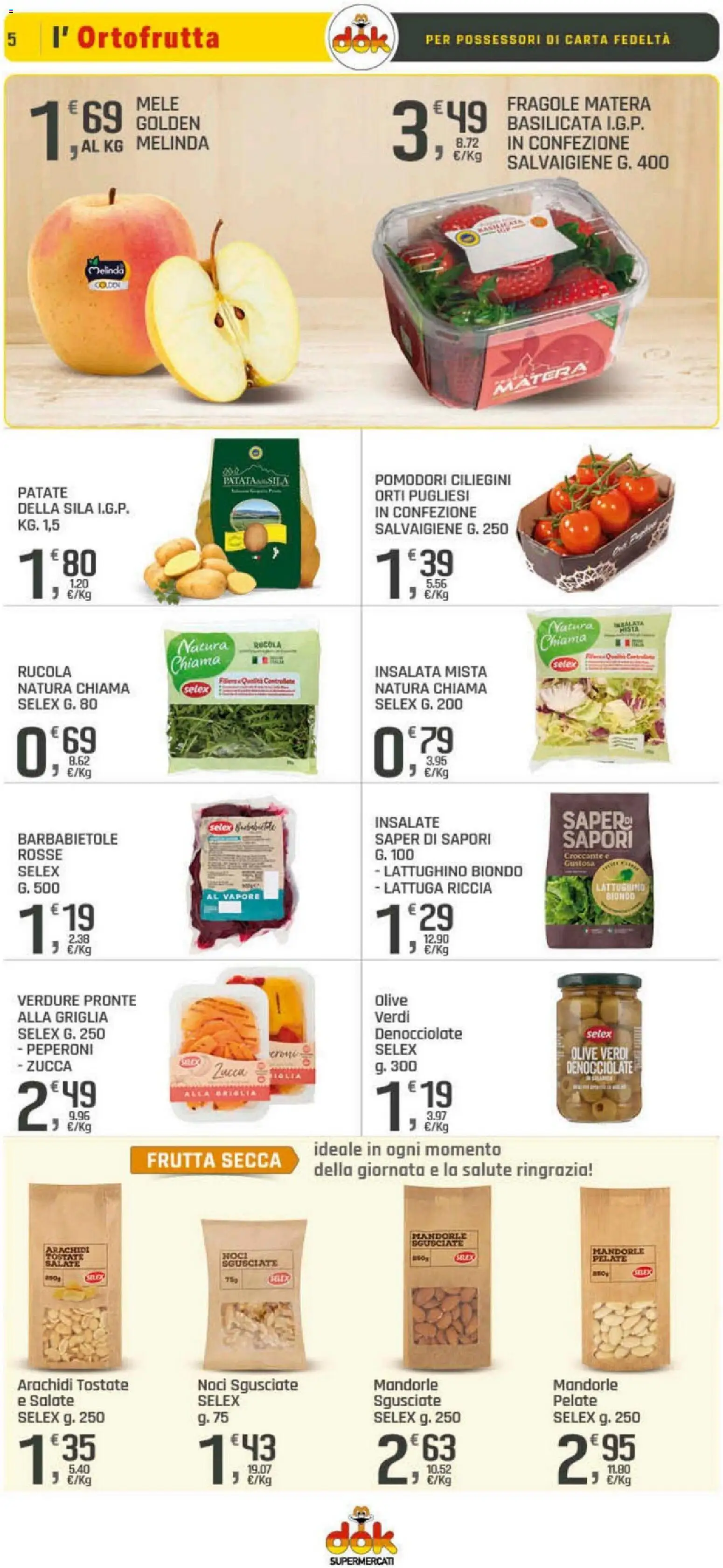 Volantino DOK del 10.04.2026 | Pagina: 5 | Prodotti: Mele, Insalata, Pomodori, Griglia