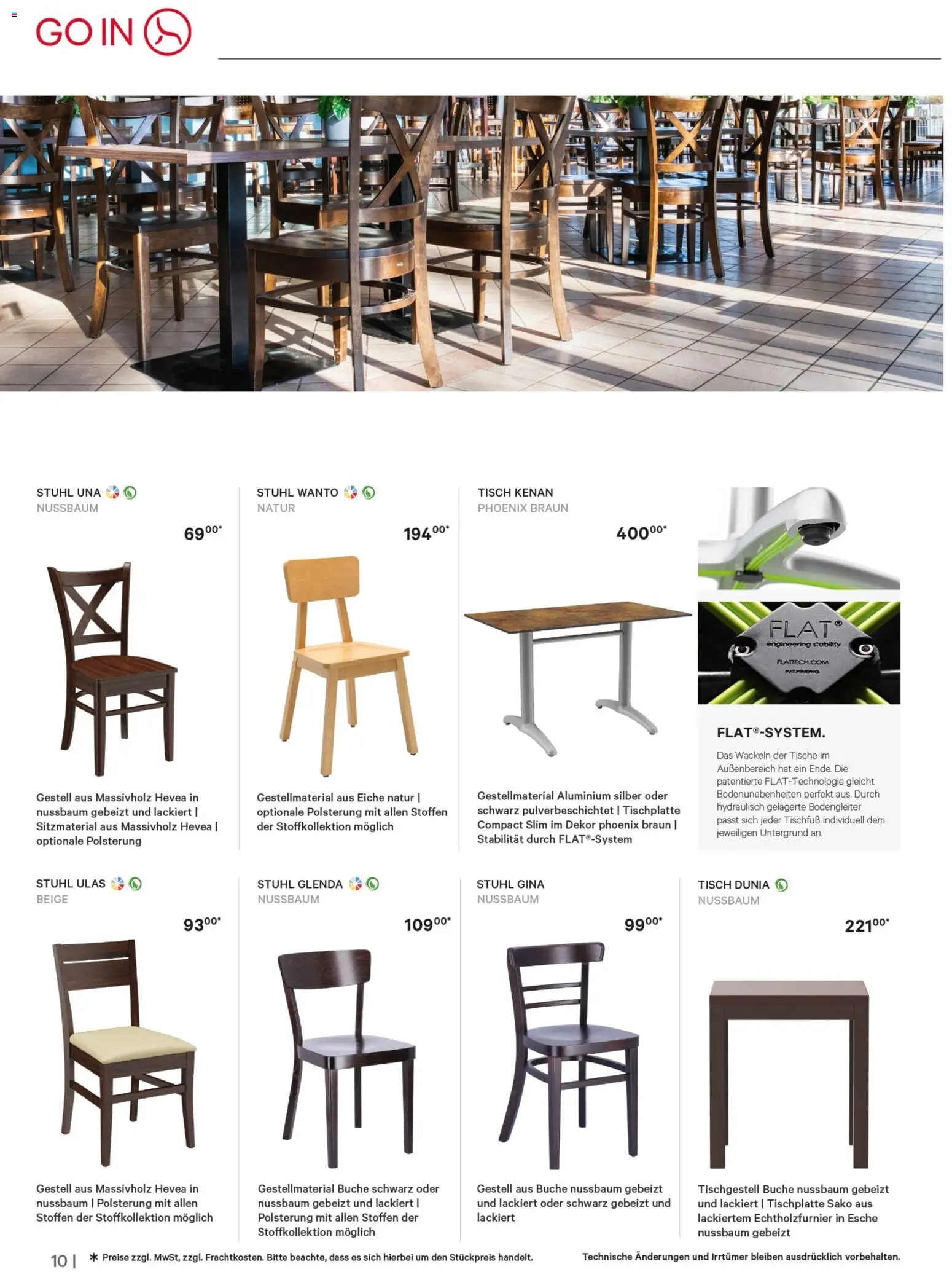 Selgros Restaurantmöbel – gültig ab 01.03.2026 | Seite: 10 | Produkte: Tisch, Stuhl