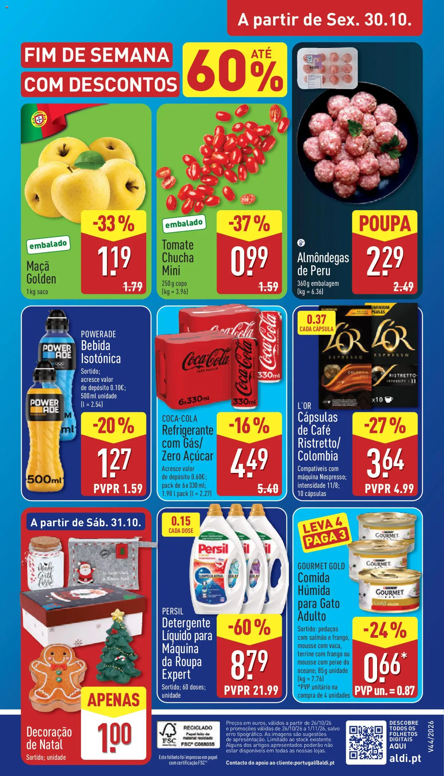 Aldi folheto │ válido de 26/10/2026 | Página: 38 | Produtos: Refrigerante, Frango, Decoração, Café