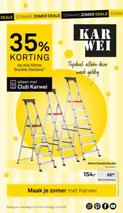 KARWEI folder - Voorbeeld van een folder van KARWEI, geldig van 22.06.2026
