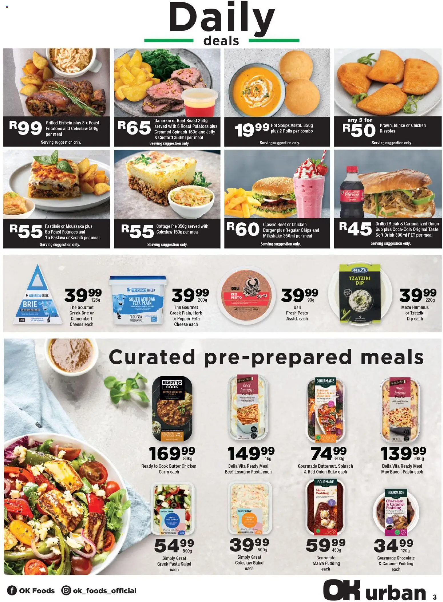 New OK Foods catalogue – valid from 25.05.2026 | Page: 3 | Products: Custard, Butter, Pepper, Bacon