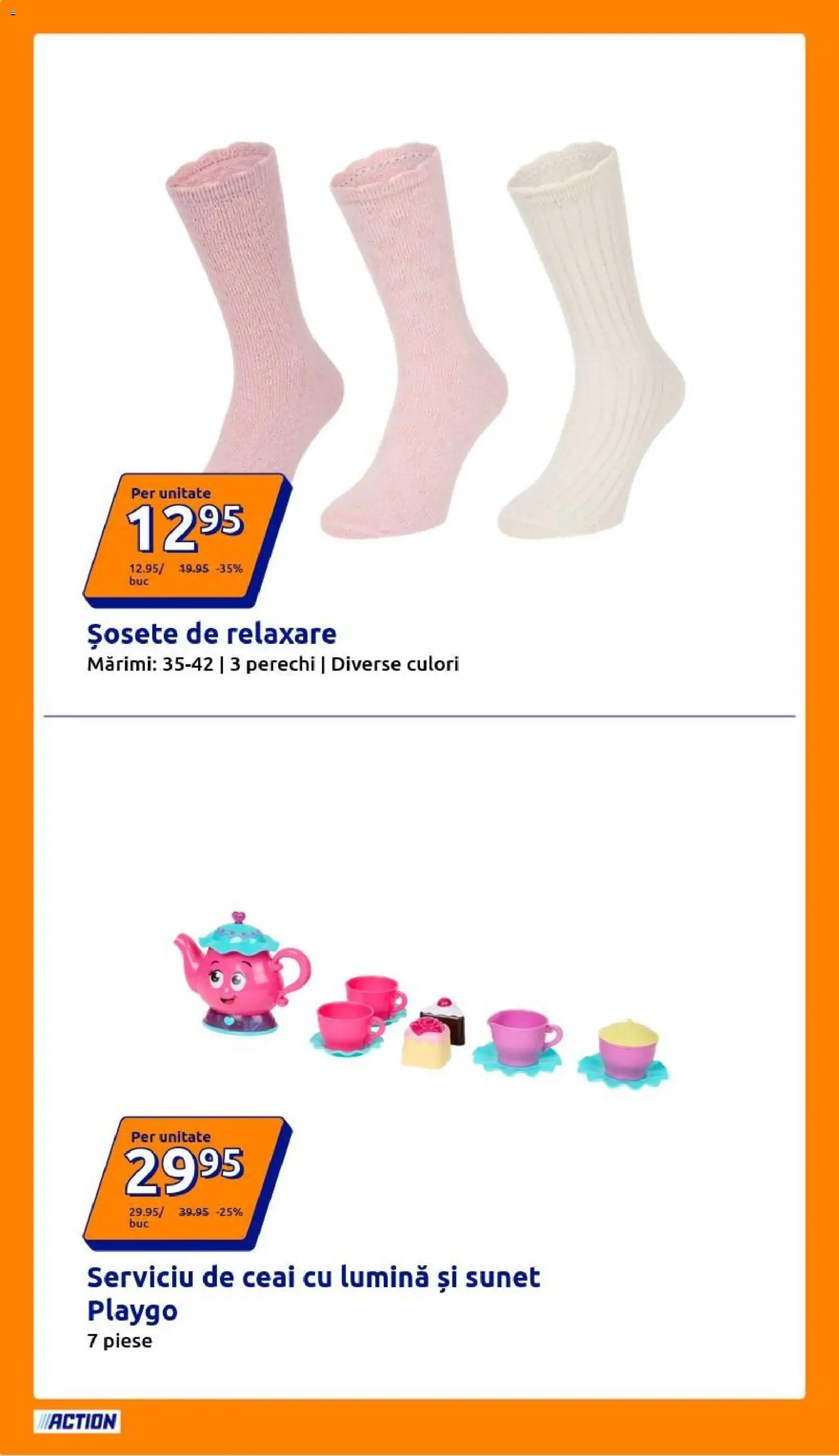 Noul catalog ACTION – valabil de la 28.10.2026 | Pagină: 18 | Produse: Lumină, Ceai, Șosete
