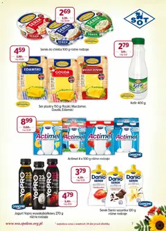 Pogląd oferty "Społem gazetka" - ważna od 01.09.2026 | Strona: 7 | Produkty: Ser żółty, Czekolady, Actimel, Ser