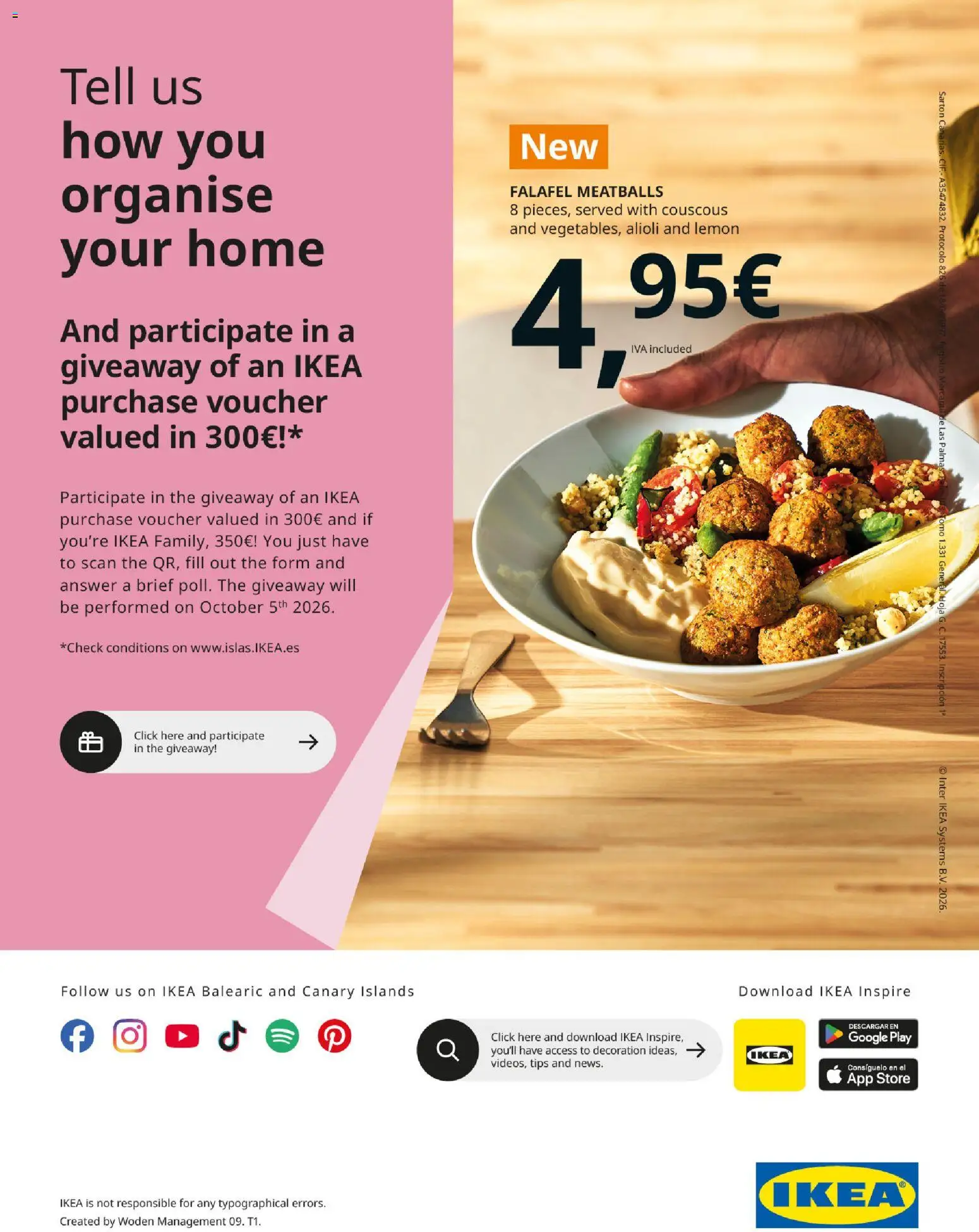 IKEA - Haz espacio para lo que más quieres Versión Inglés │ válido desde el 30/09/2026 | Página: 56 | Productos: Falafel