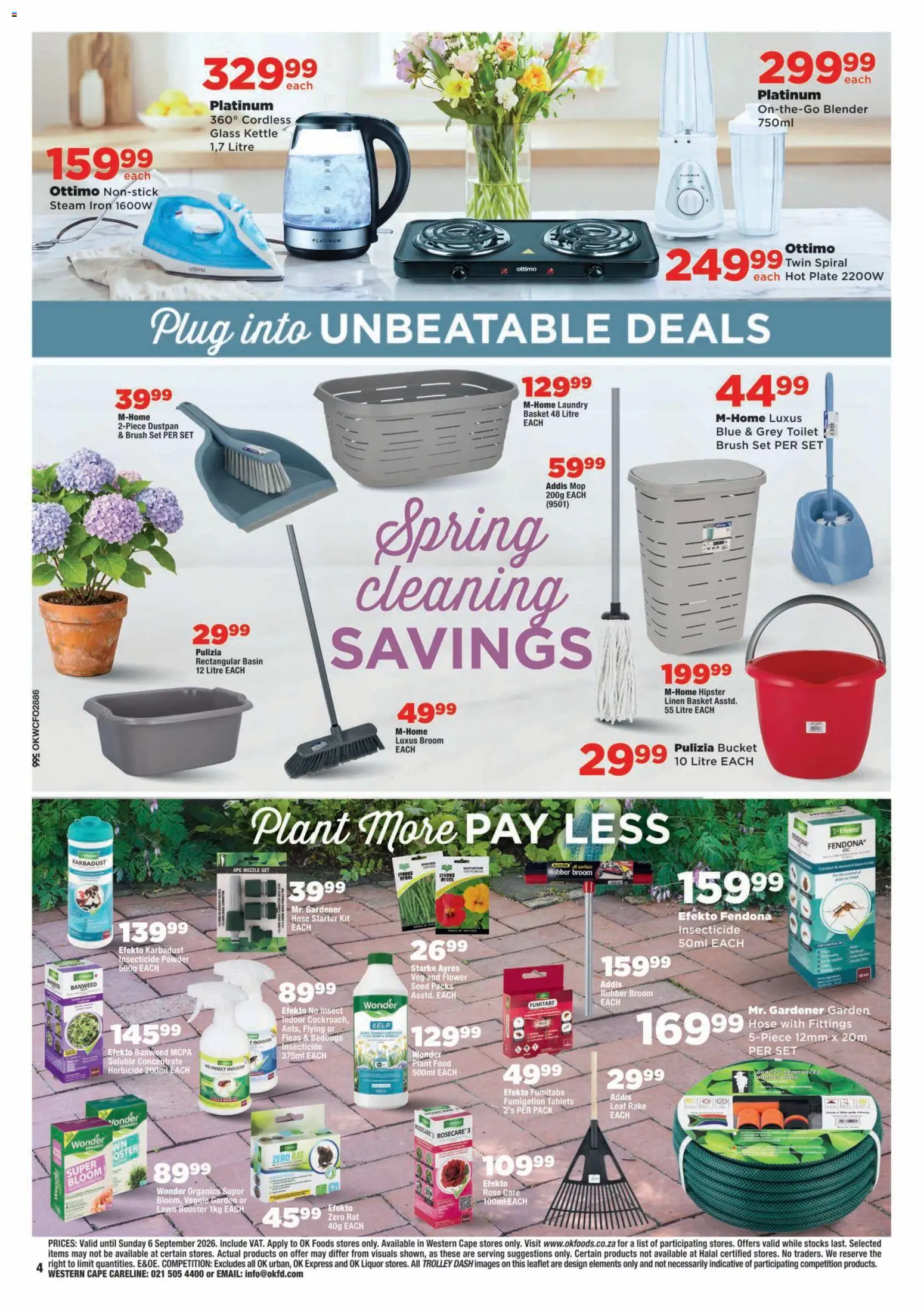 New OK Foods catalogue – valid from 25/08/2026 | Page: 4 | Products: Blender, Hot plate, Mop, Powder
