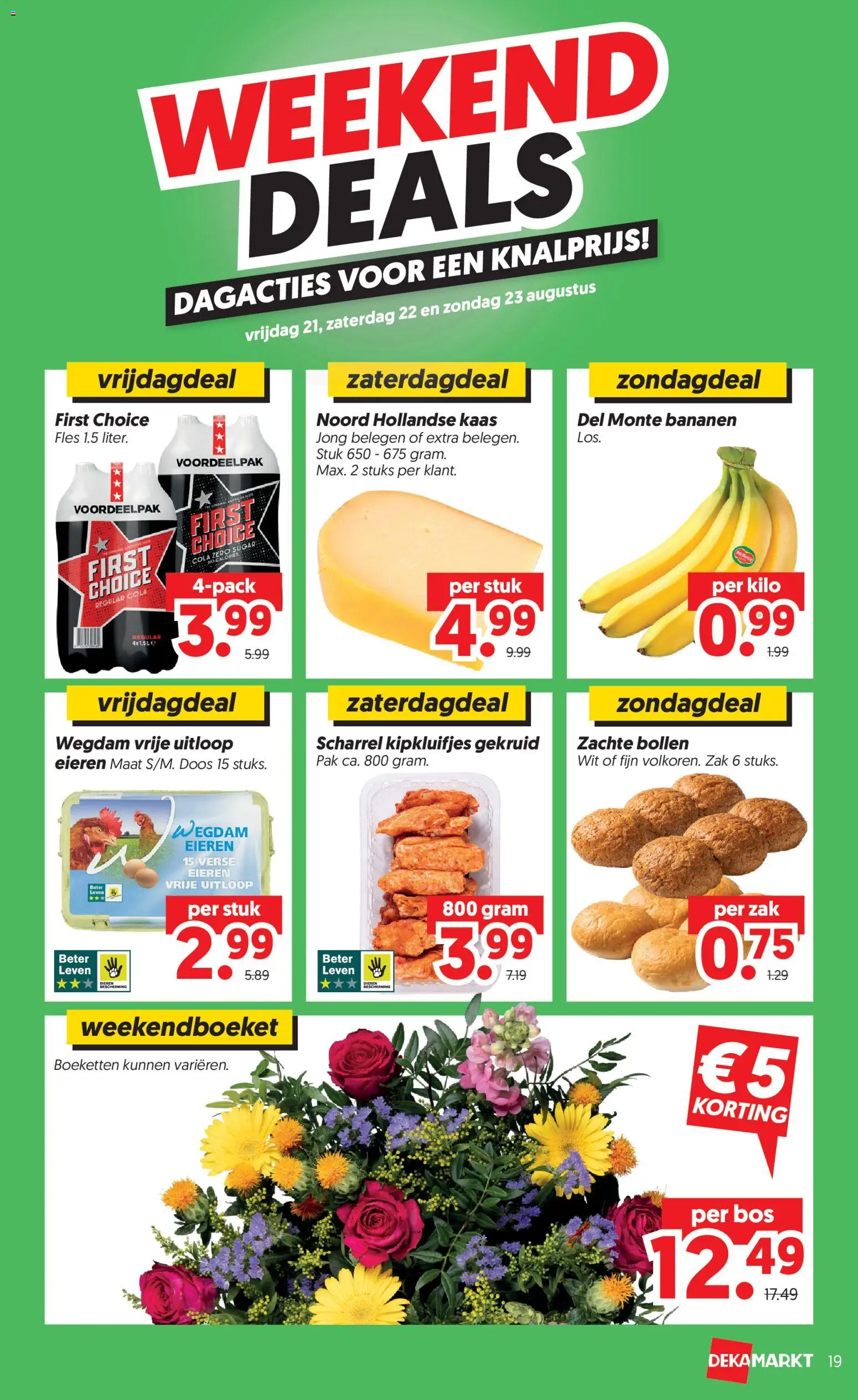 {H1} | Pagina: 19 | Producten: Eieren, Bananen, Fles, Zak