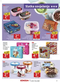 GELATISSIMO SLADOLED, odabrane vrste, 900ml - Pregled kataloga iz trgovine Konzum, vrijedi od 29.04.2026 | Stranica: 17