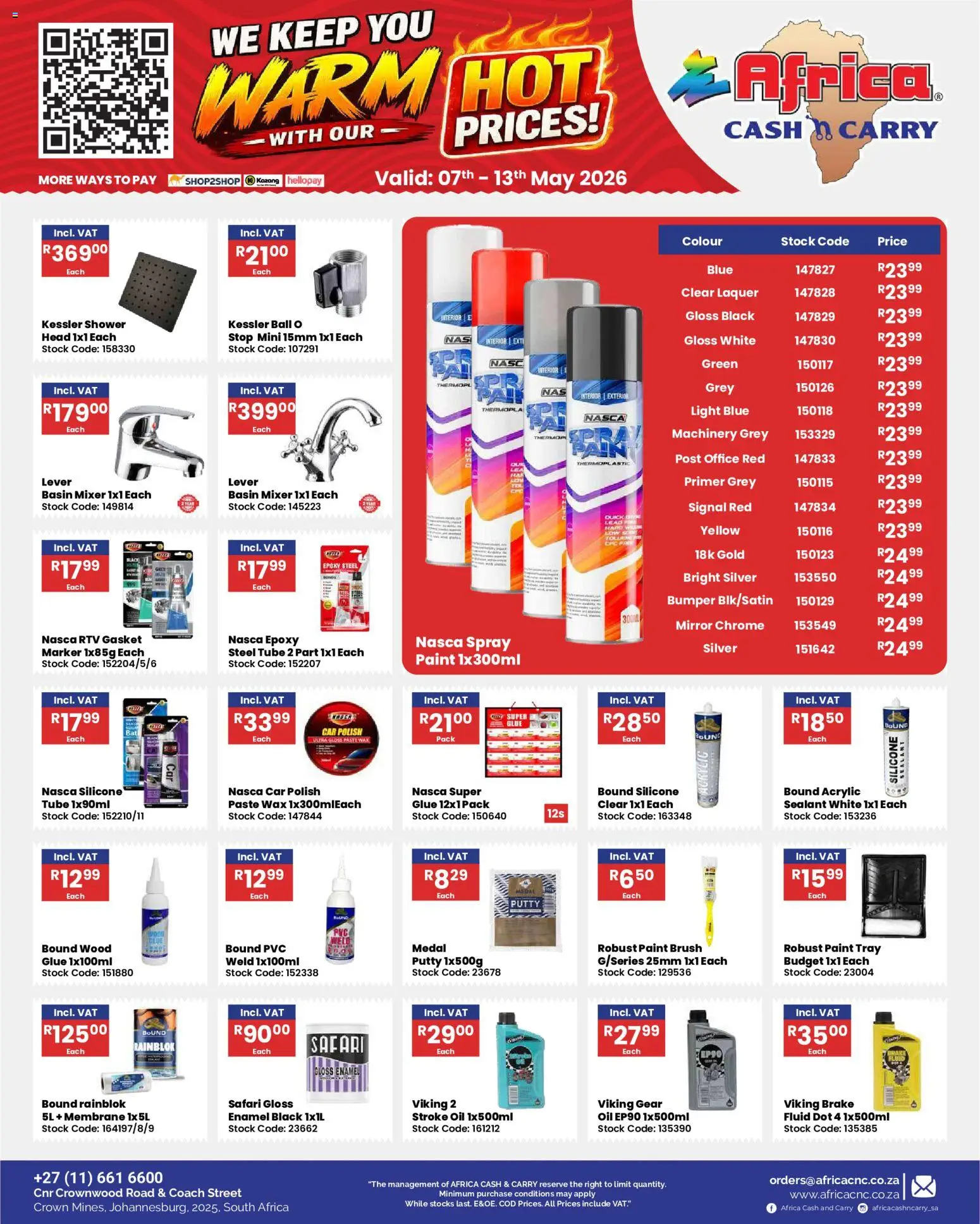 Africa Cash & Carry Specials | 07/05/2026 | How to get a limited discount? Save today! | South Africa