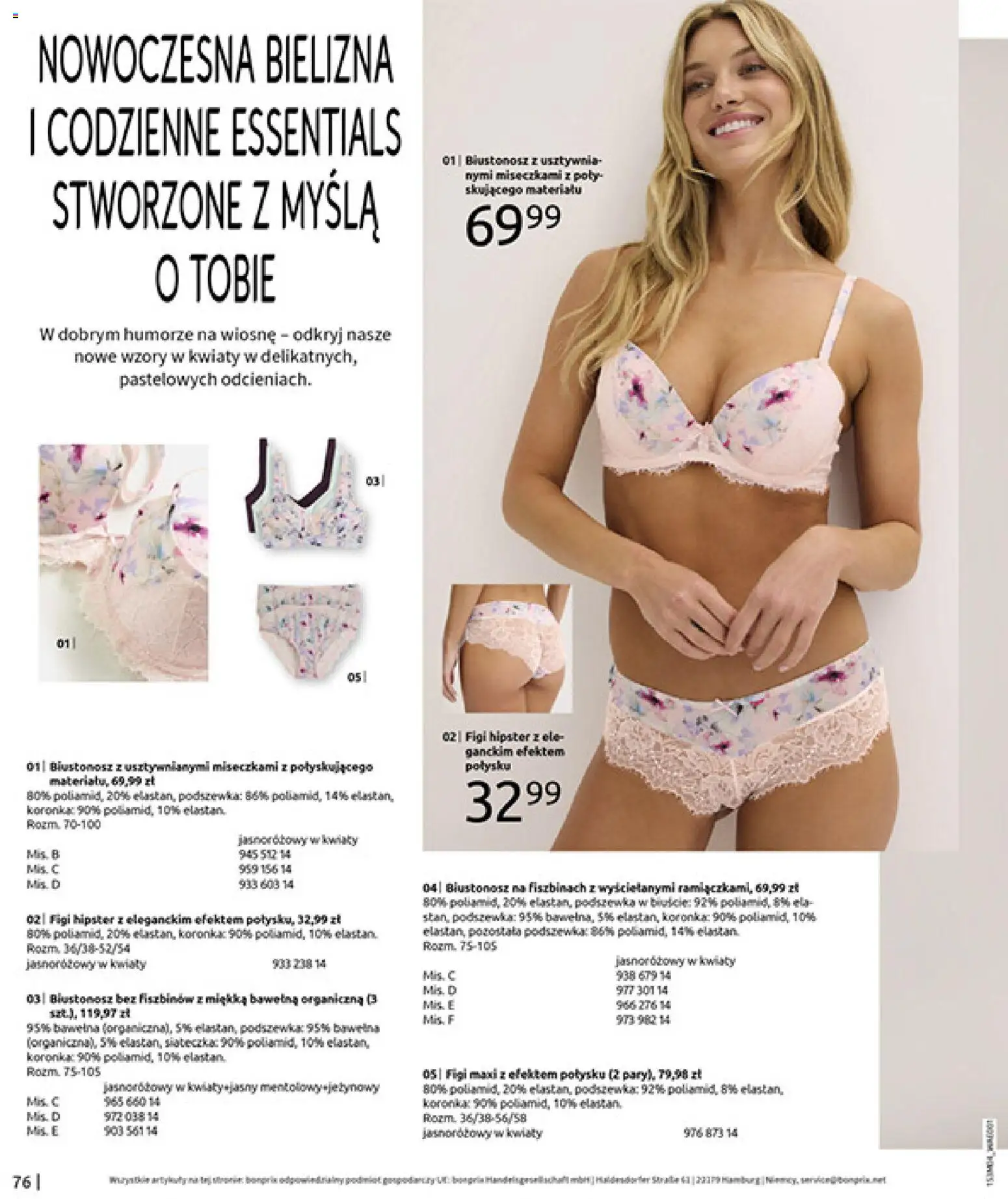 BonPrix Katalog od 30.03.2026 | Strona: 78 | Produkty: Bielizna, Biustonosz, Kwiaty