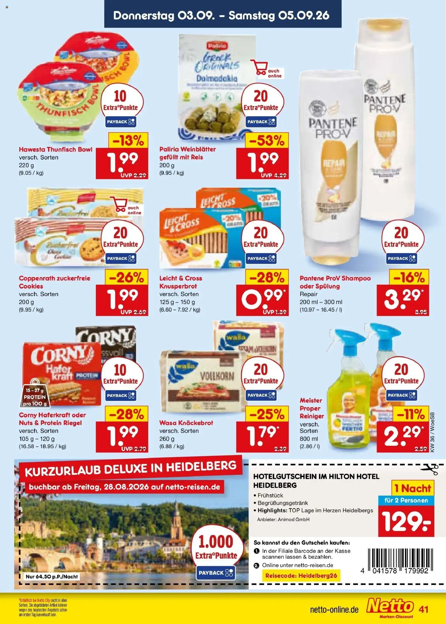 Netto Marken-Discount Prospekt Gemmingen (ab 31.08.2026) » Angebote | Seite: 53 | Produkte: Top, Thunfisch, Spülung, Wasa knackebrot