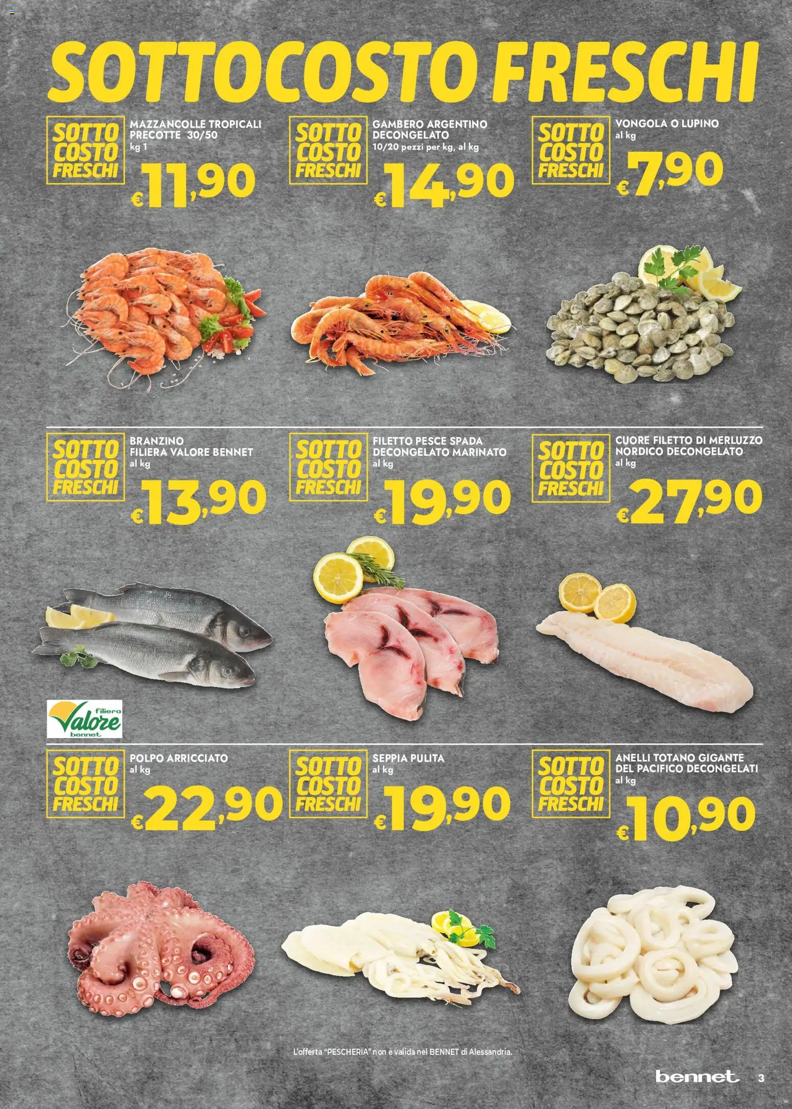 Volantino bennet del 27/08/2026 | Pagina: 3 | Prodotti: Pesce, Merluzzo, Polpo, Totano