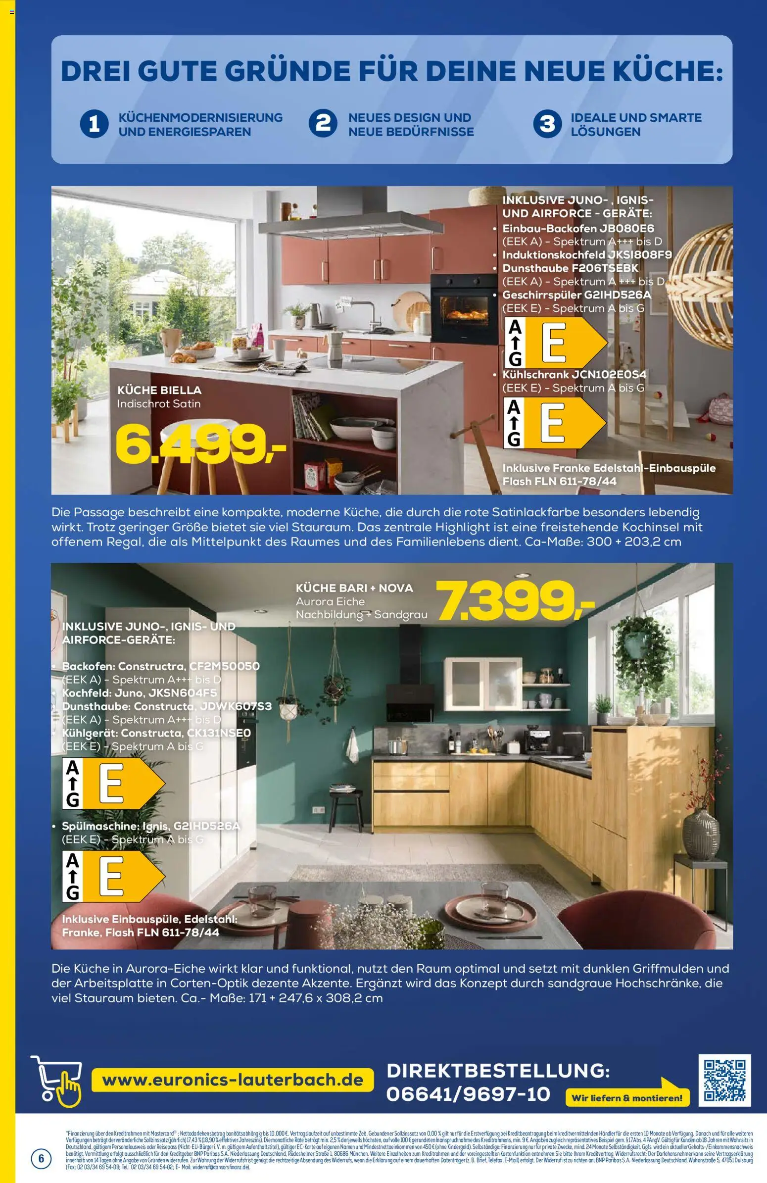Euronics  Aktueller Prospekt – gültig ab 04.07.2026 | Seite: 6 | Produkte: Geschirrspüler, Küche, Kochfeld, Backofen