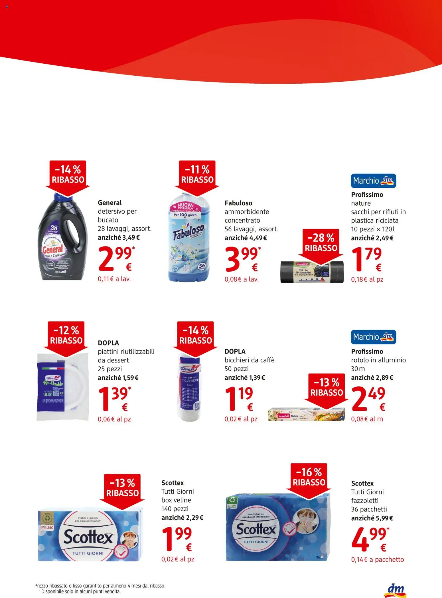 Volantino dm drogerie markt del 11.06.2026 | Pagina: 11 | Prodotti: Ammorbidente, Veline, Alluminio, Profumo