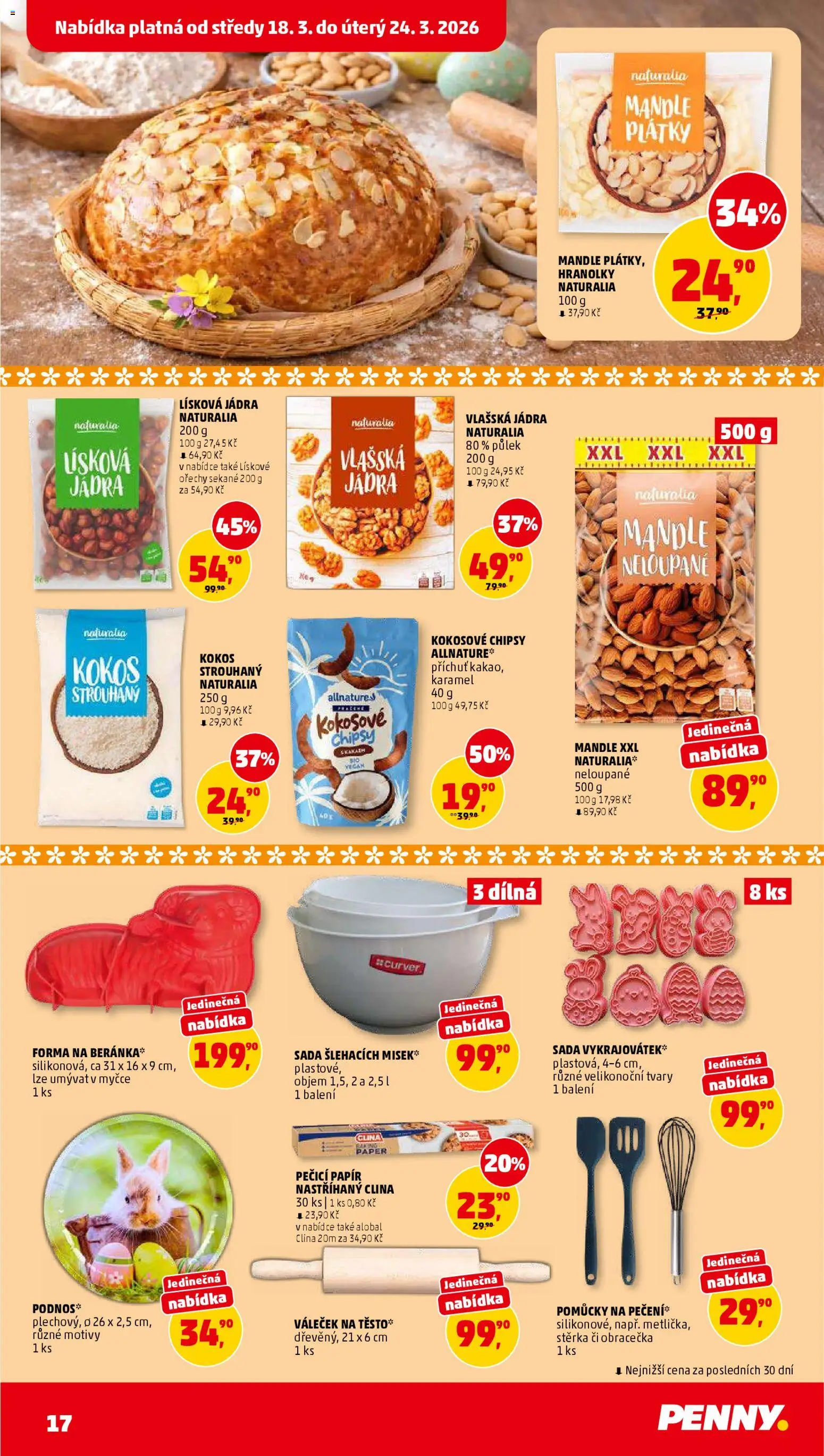 Penny Market leták od 18.03.2026 | Strana: 17 | Produkty: Hranolky, Forma, Alobal, Váleček