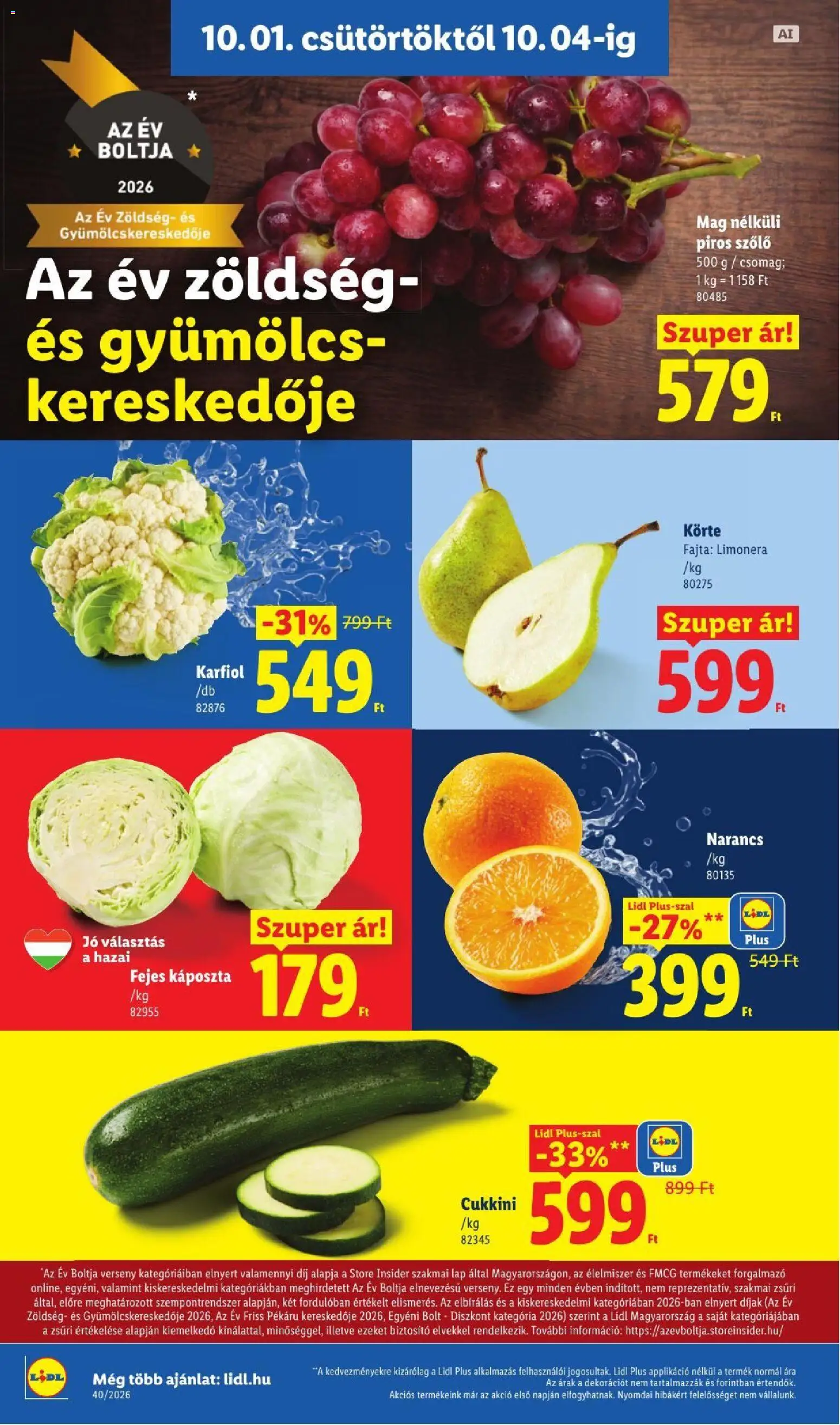 Lidl akciós ujság - amely érvényes a következő dátumtól: 2026.10.01. | Oldal: 6