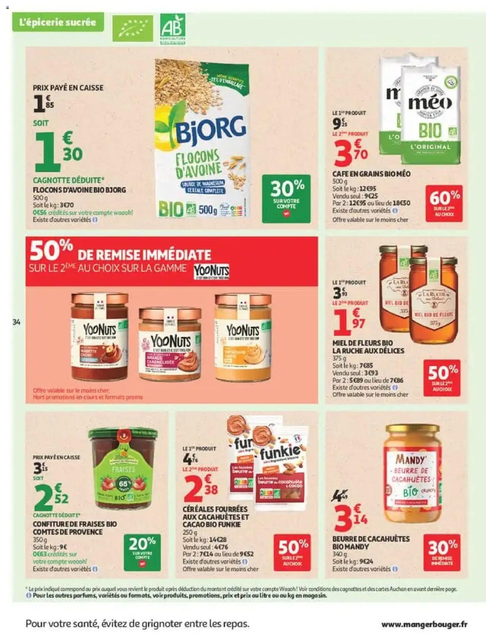 {H1} | Page: 34 | Produits: Céréales fourrees, Confiture, Beurre, Beurre de cacahuetes bio