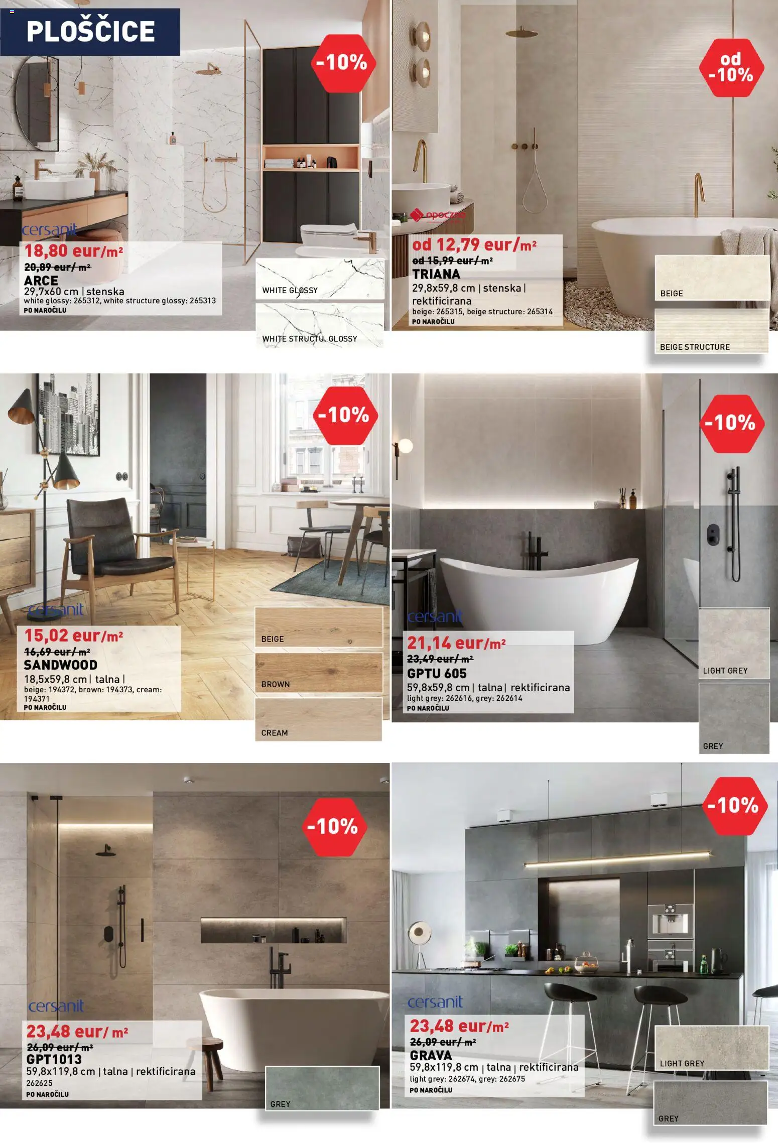 Novi Inpos katalog ponudbe – veljaven od 10.09.2026 | Stran: 20 | Izdelki: Ploščice