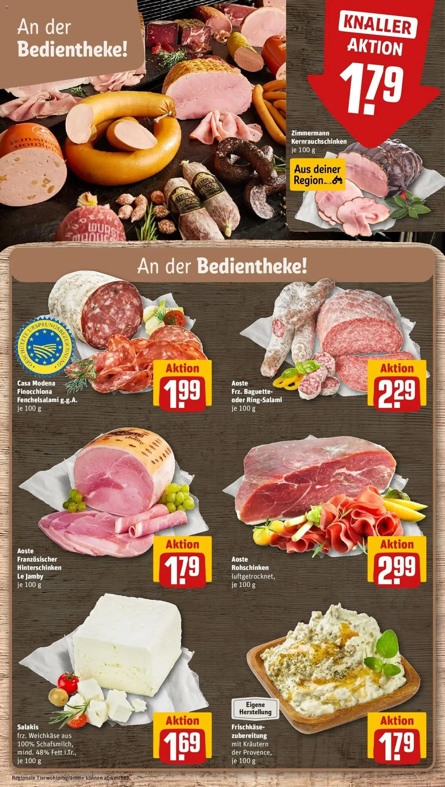 REWE Prospekt ab 10.08.2026 zum Blättern » Angebote | Seite: 8 | Produkte: Baguette, Salakis, Frischkase
