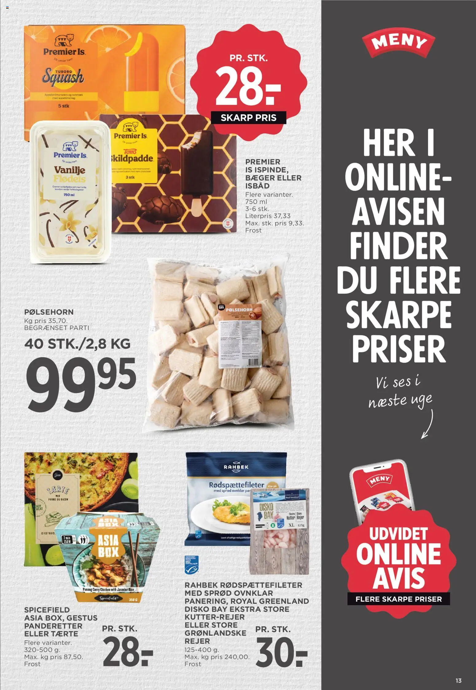 Meny tilbudsavis – gyldig fra 19.06.2026 | Side: 21 | Produkter: Bacon, Vanilje, Rejer, Lingerie