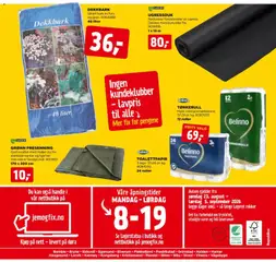 Forhåndsvisning av Jem & Fix kundeavis gyldig fra 23/08/2026 | Side: 24 | Produkter: Toalettpapir, 1, Tørkerull
