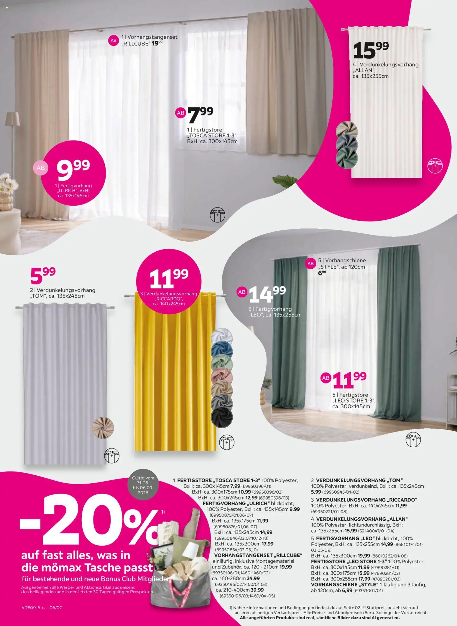 Mömax Aktueller Prospekt – gültig ab 31.08.2026 | Seite: 6 | Produkte: Tasche, Bilder