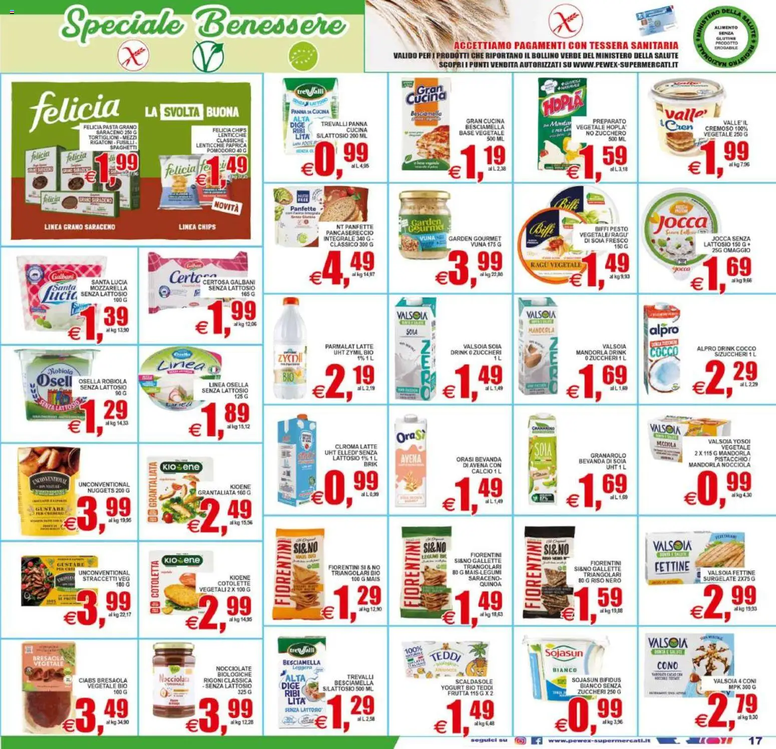 Volantino Pewex del 11/09/2026 | Pagina: 17 | Prodotti: Lenticchie, Latte, Cocco, Quinoa