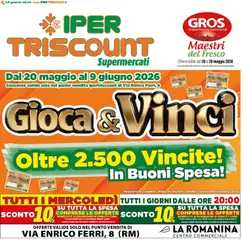Anteprima del volantino Ipertriscount volantino La Romanina valido a partire dal 20.05.2026