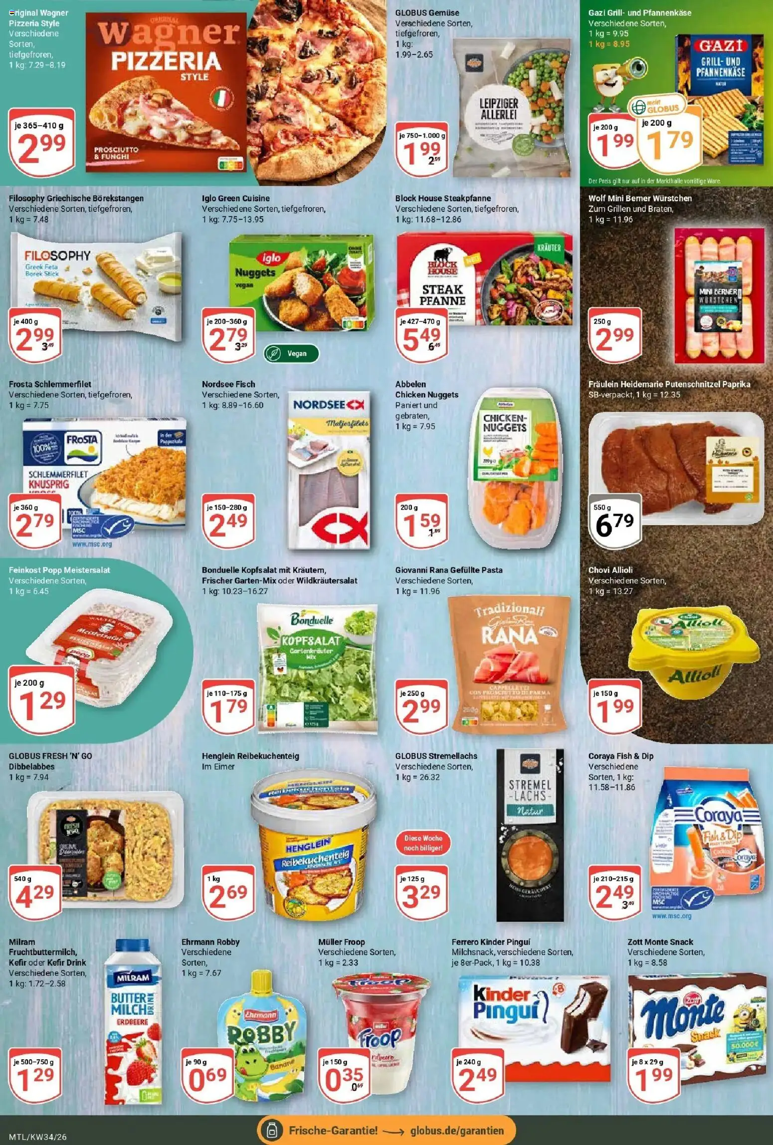 Globus Prospekt Maintal-Dörnigheim (ab 17.08.2026) » Angebote online | Seite: 11 | Produkte: Froop, Grill, Frosta, Putenschnitzel