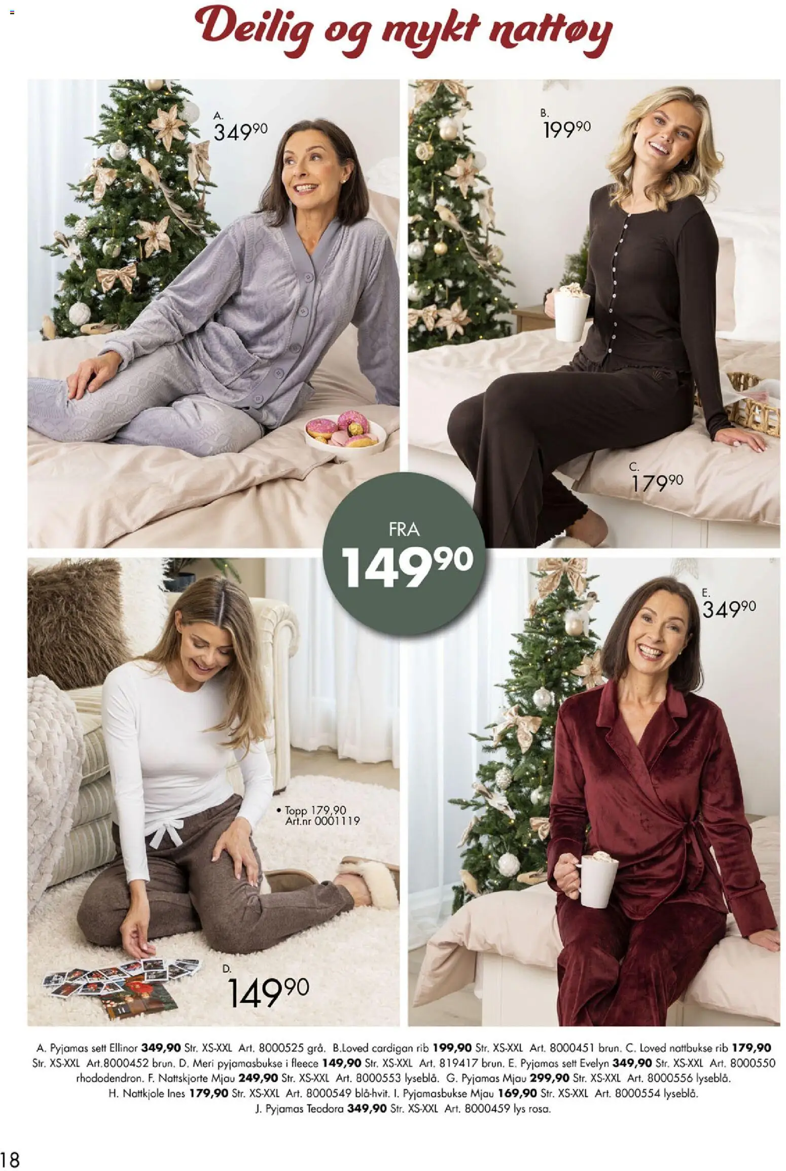 {H1} | Side: 18 | Produkter: Lys, Nattkjole, Pyjamas, Cardigan