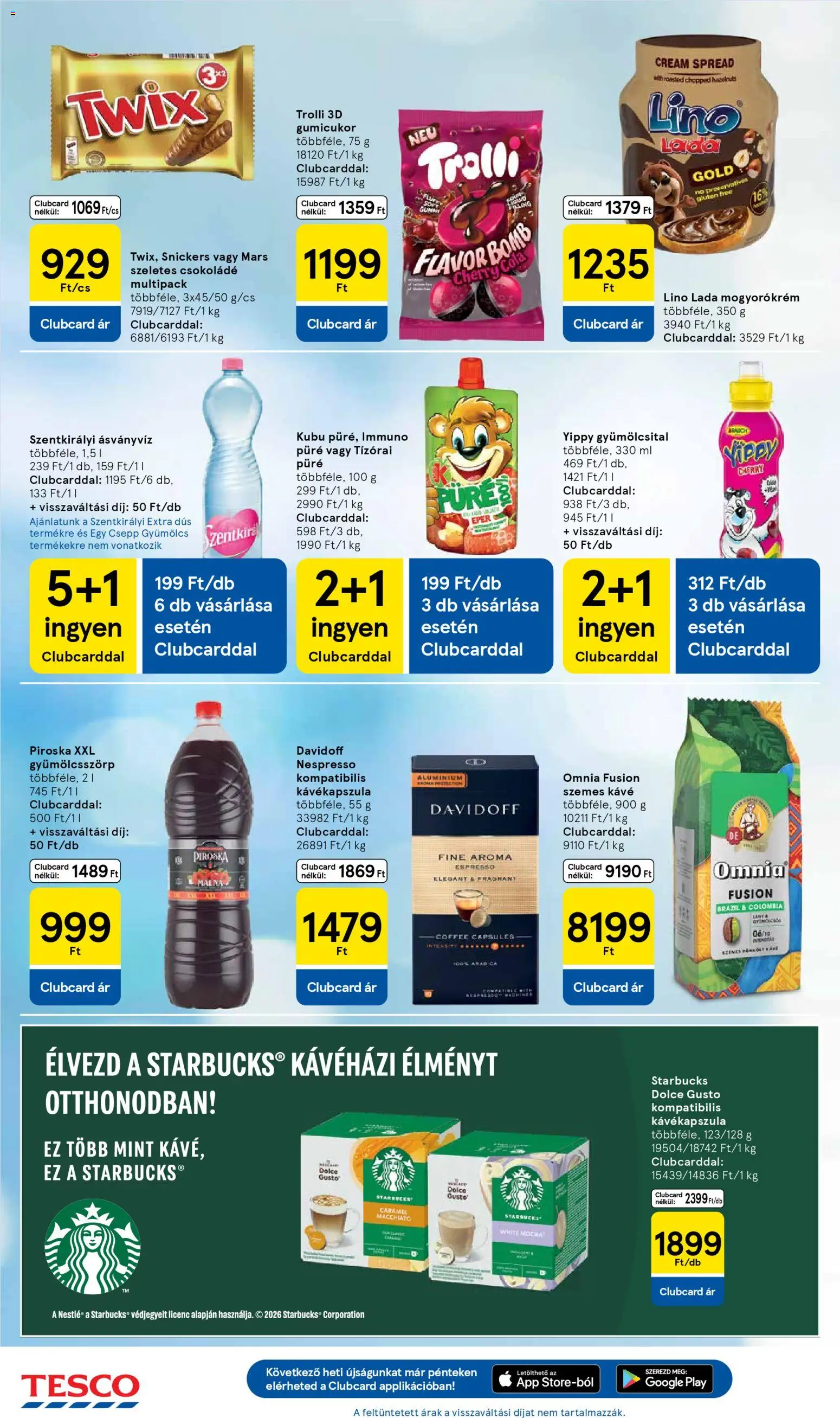 Tesco akciós ujság - amely érvényes a következő dátumtól: 16.04.2026 | Oldal: 22 | Termékek: Dolce Gusto, Málna, Kávékapszula, Szemes kávé