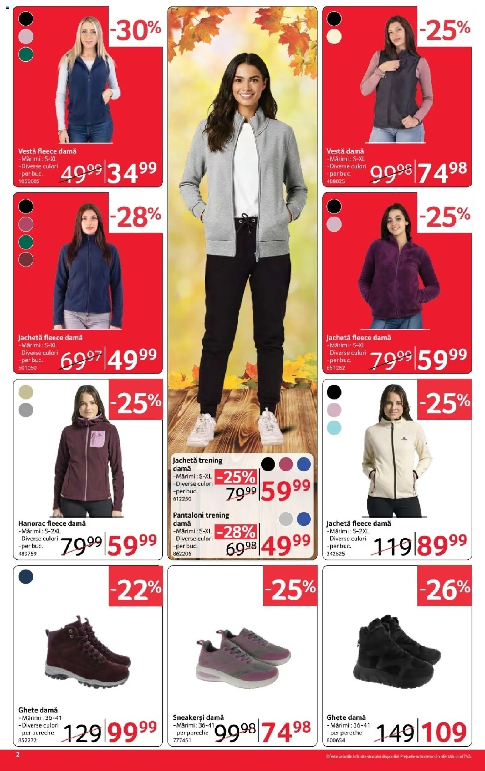 Noul catalog Selgros – valabil de la 30.10.2026 | Pagină: 2 | Produse: Jachetă, Trening, Sneakerși, Vestă