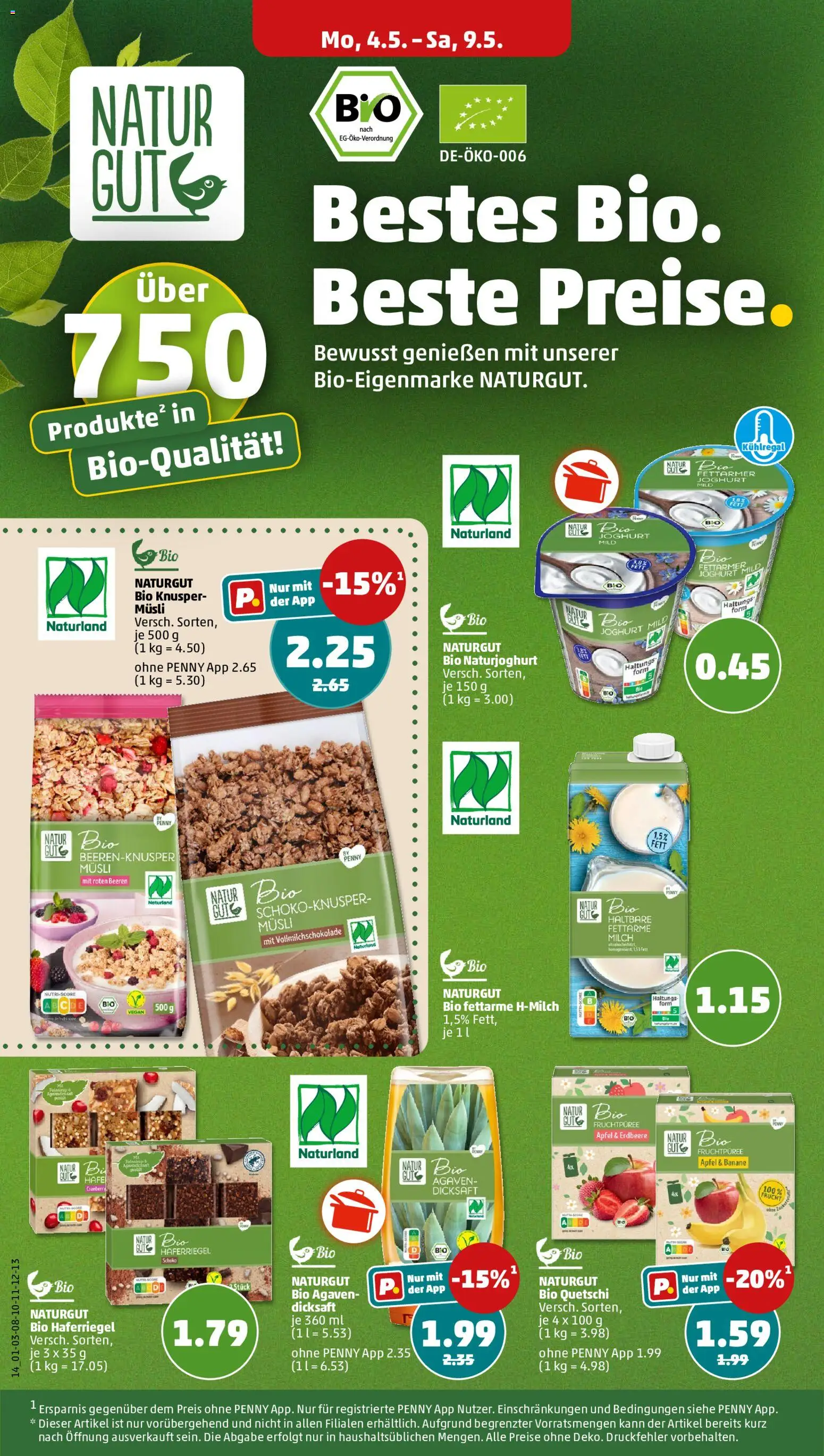 Penny Prospekt 	 – gültig ab 04.05.2026 | Seite: 18 | Produkte: Musli, Milch, Joghurt, Äpfel