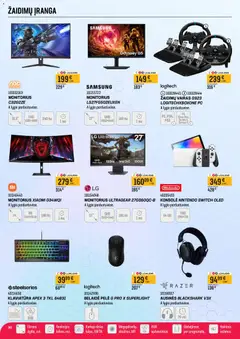 Senukai leidinys galioja nuo 2026.08.26 | Puslapis: 30 | Prekių: Monitorius, Pelė, Klaviatūra, Ausinės