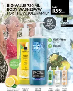 Avon specials catalogue – valid from 01.04.2026 | Page: 149 | Products: Shower, Vitamins, Body wash, Lemon