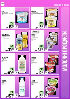 VARUS акції дійснийкції з 28.04.2026 | Сторінка: 9 | Товари: Полуниця, Персик, Мюслі, Желе