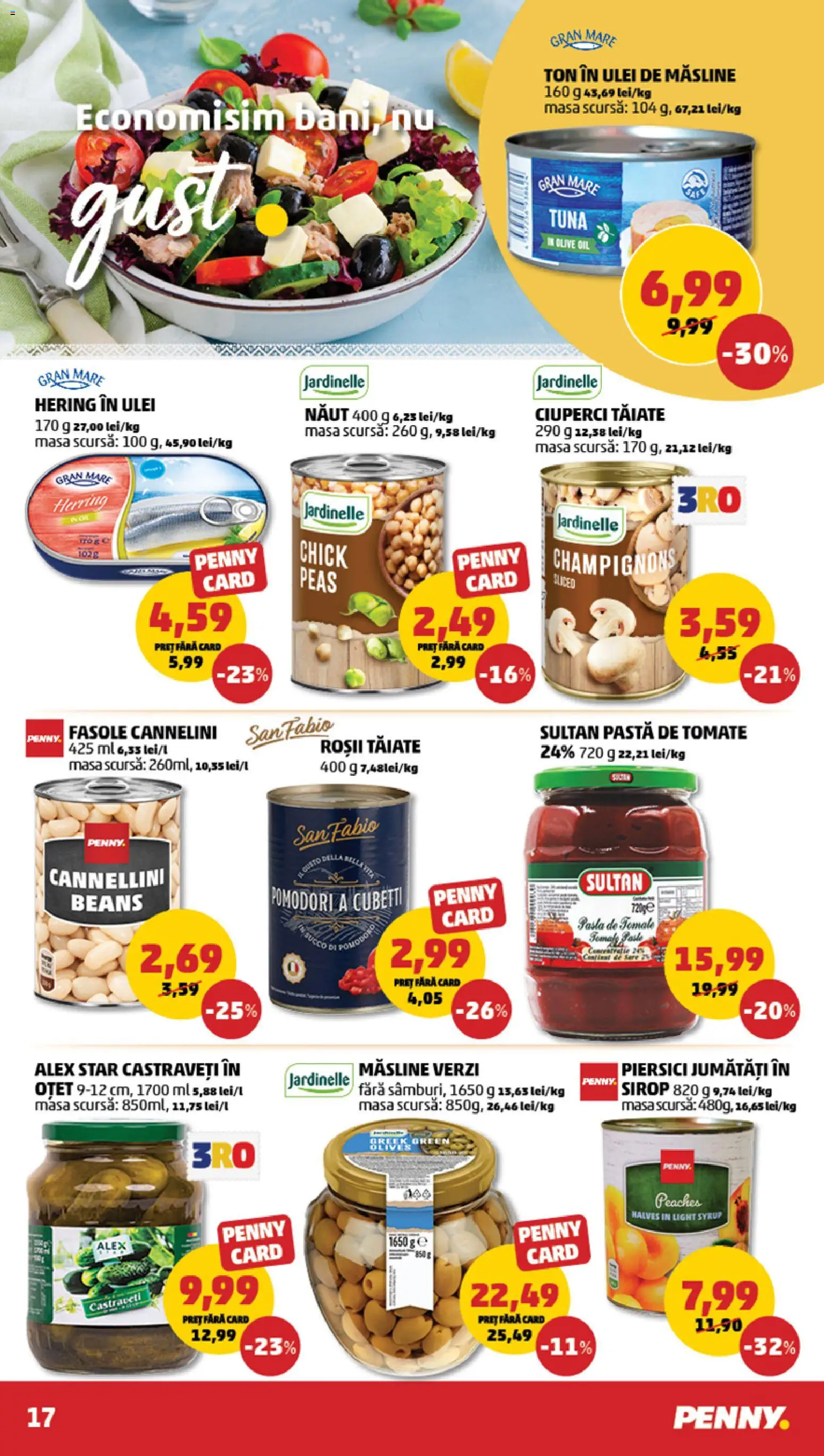 Noul catalog PENNY – valabil de la 13.05.2026 | Pagină: 17 | Produse: Măsline, Ulei, Roșii, Castraveți