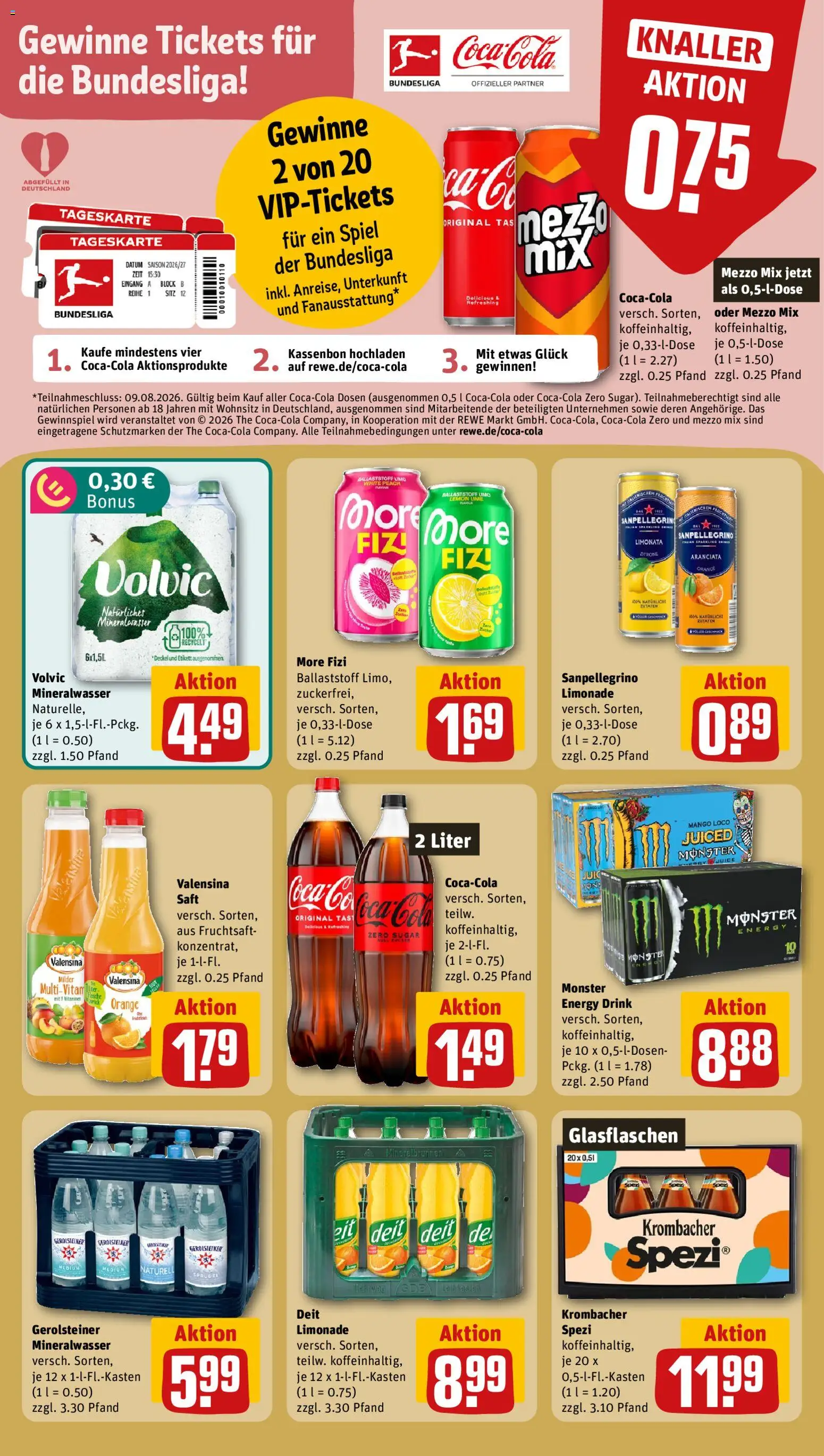 Rewe ihr Kaufpark Prospekt – gültig ab 20.07.2026 | Seite: 20 | Produkte: Valensina, Krombacher, Saft, Gerolsteiner
