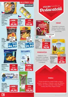 Náhled letáku MROŽ, Zmrzlina, jahodový krém, s tvarohem, různé druhy, multipack, 6x45 ml od 05.08.2026 | Strana: 27