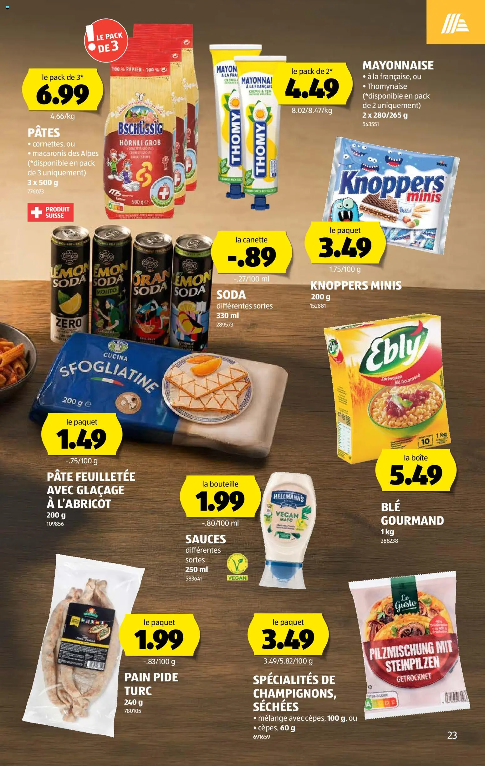 Aldi aktionen FR – gültig ab 15.10.2026 | Seite: 23 | Produkte: Pasta, Mayonnaise